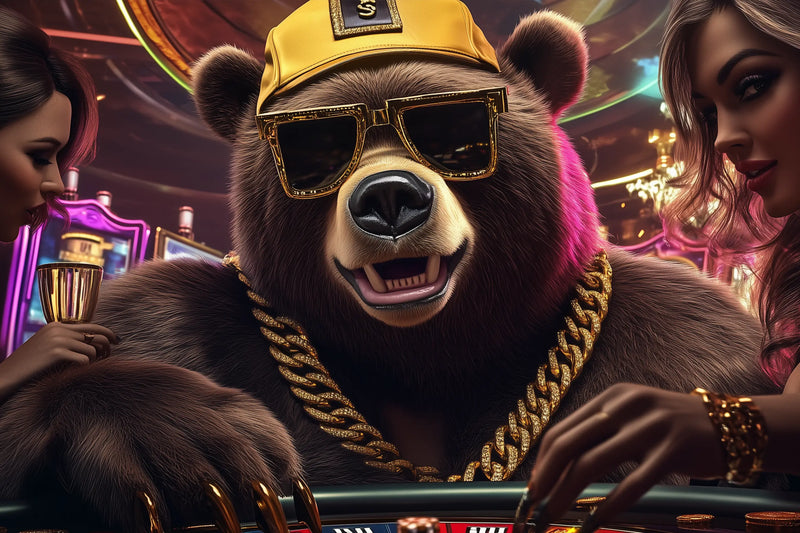 G Bear – Lachend mit Cap & Goldkette am Roulette