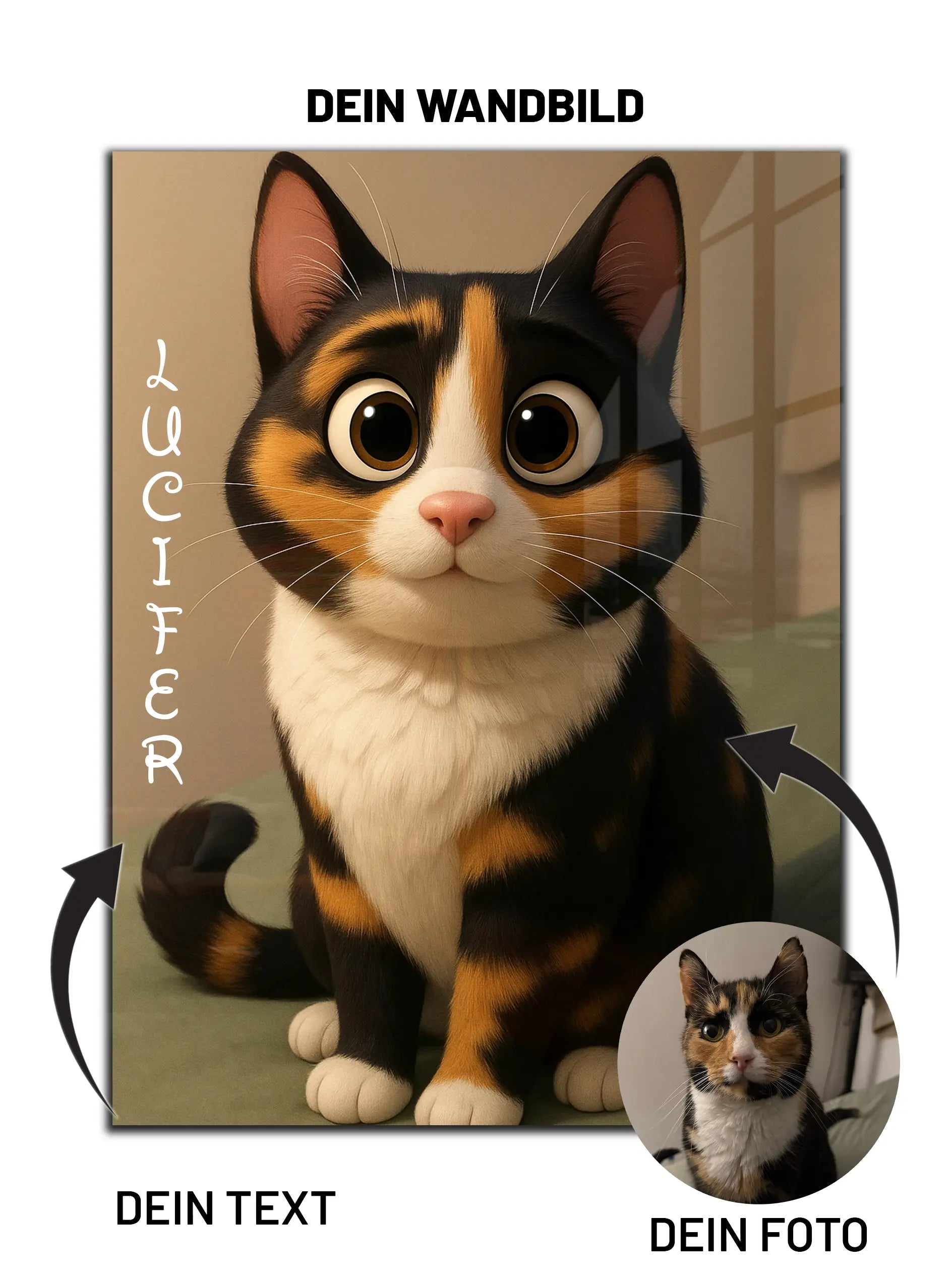 Dein personalisiertes Cartoon-Wandbild