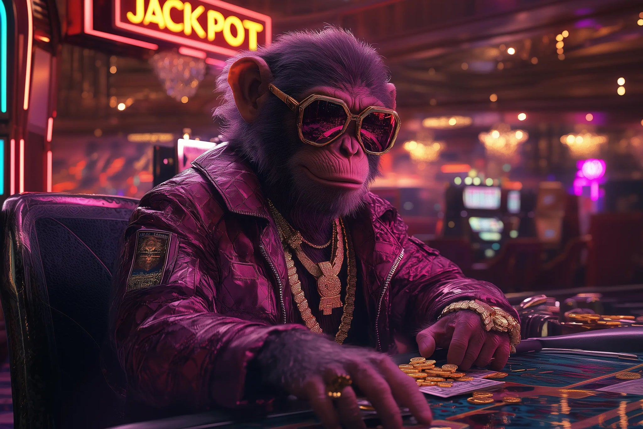All In Gold: Der Moment, in dem G Ape das Spiel dominiert | Premium Wandbild - Dein Wandbild