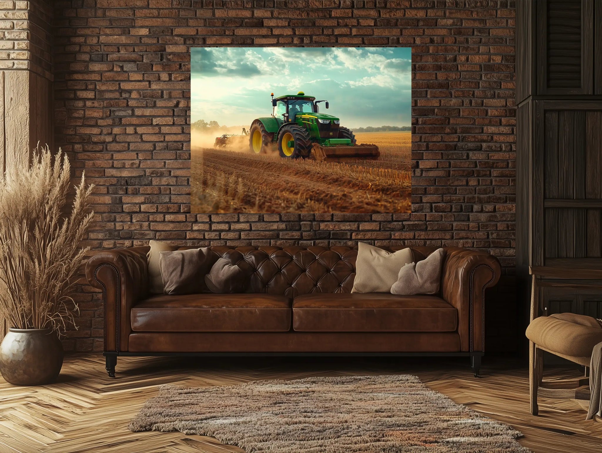 Bodenkraft – John Deere in Aktion - Dein Wandbild