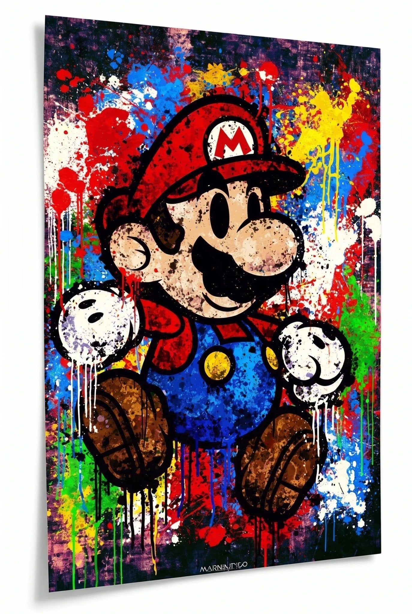 Bunter Cartoon Arcade Held Splash Art Wandbild - Dein Wandbild