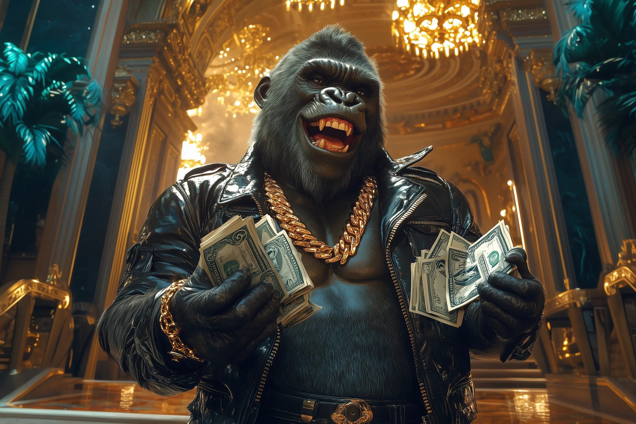 Cash King – Der Herrscher über den Reichtum | Premium Wandbild - Dein Wandbild