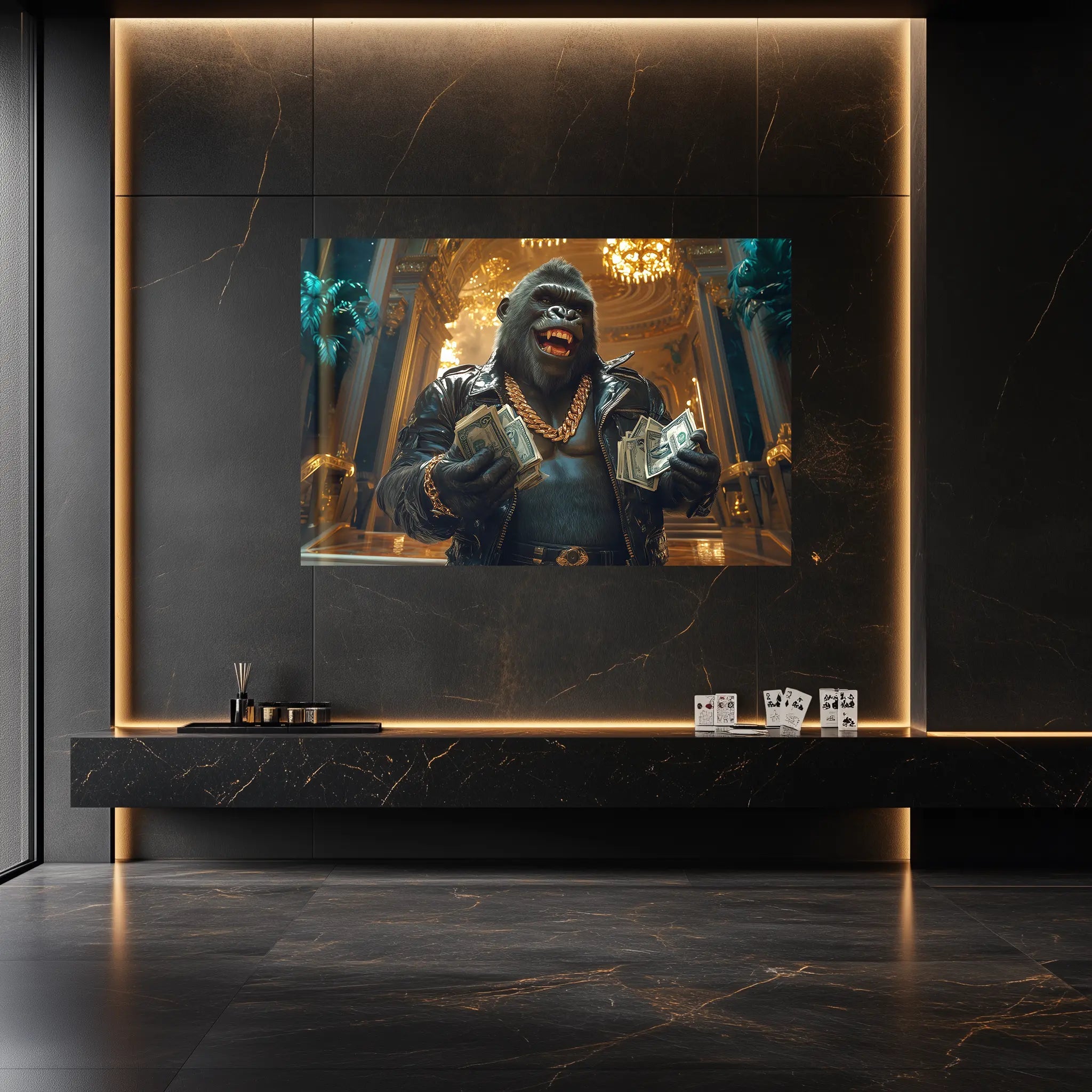 Cash King – Der Herrscher über den Reichtum | Premium Wandbild - Dein Wandbild