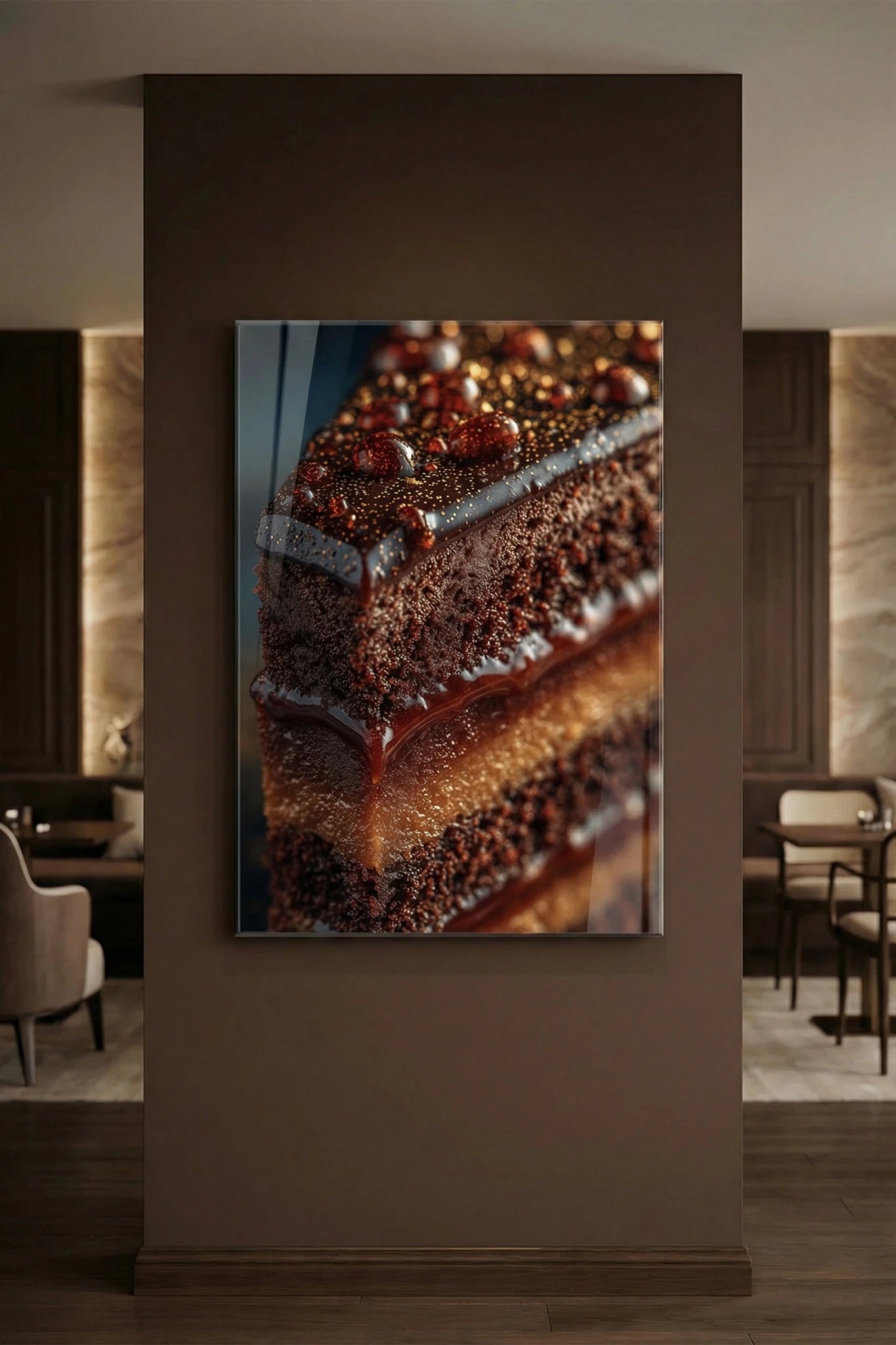 Chocolate Essence – High - Definition Sachertorte | Dein Wandbild - Dein Wandbild