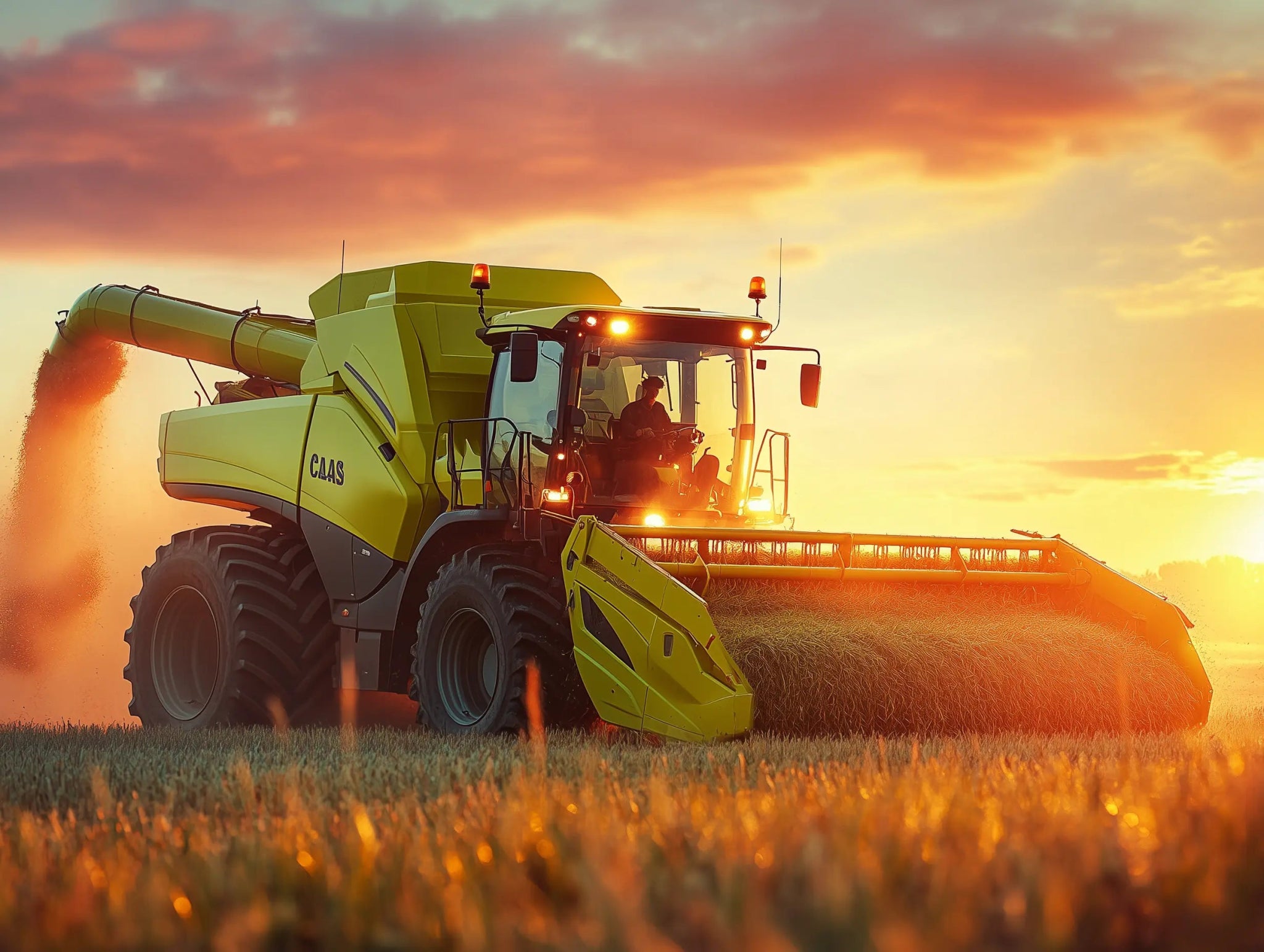 CLAAS Jaguar – Erntemaschine der Superlative im Abendlicht - Dein Wandbild