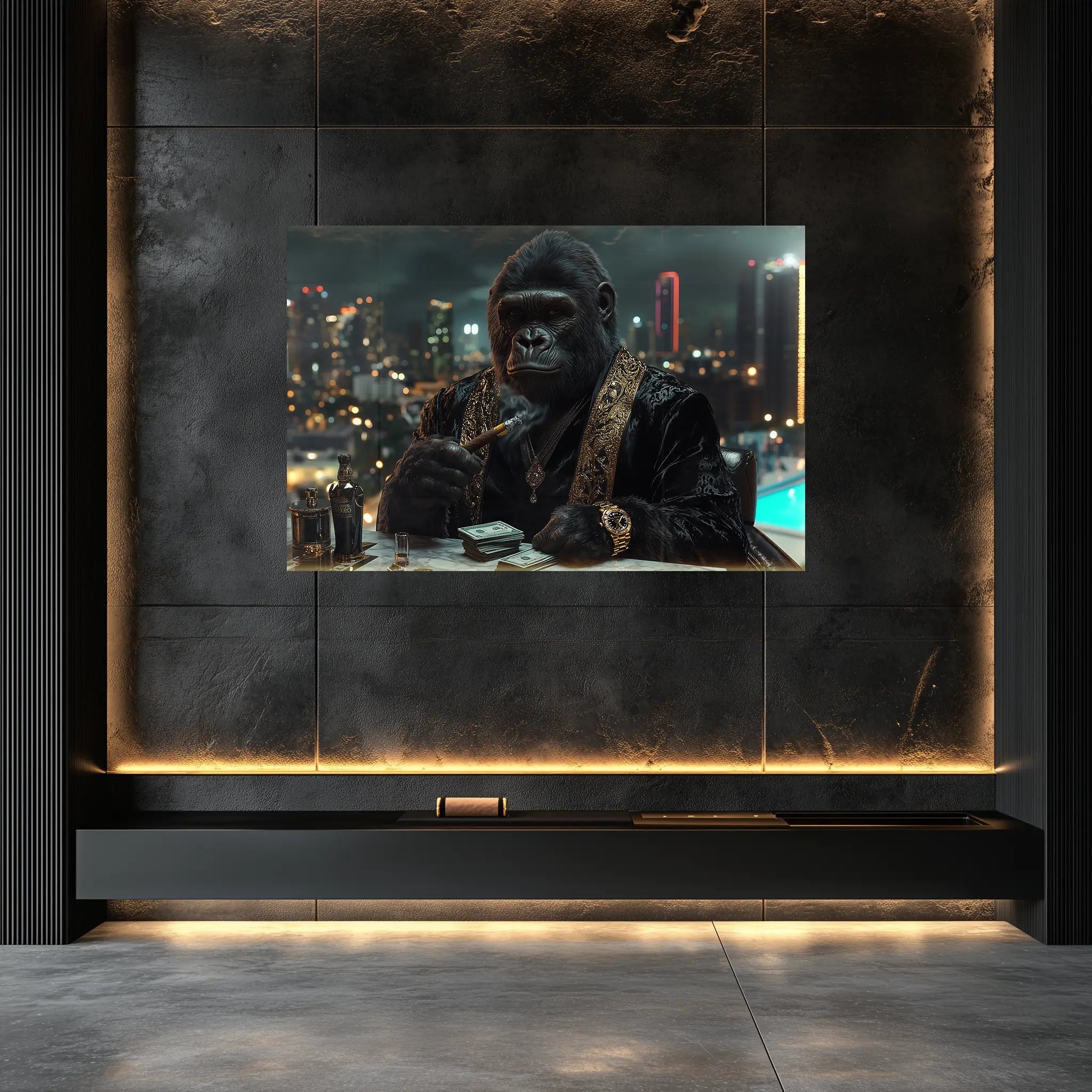 Das Gesetz der Nacht – Unantastbare Dominanz | Premium Wandbild - Dein Wandbild