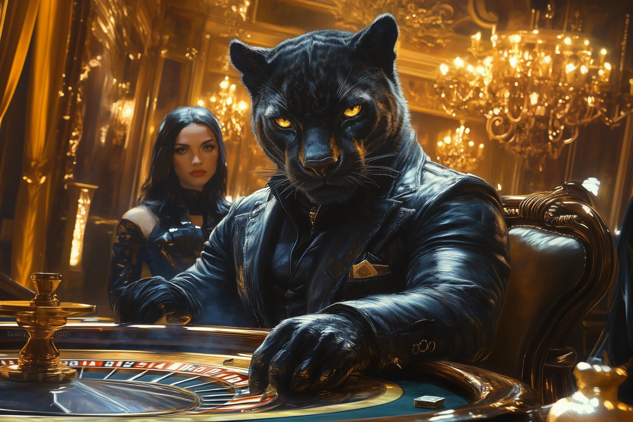 Das Spiel des Schicksals – Raffinesse, Risiko und unbeirrbare Dominanz – Premium Wandbild - Dein Wandbild