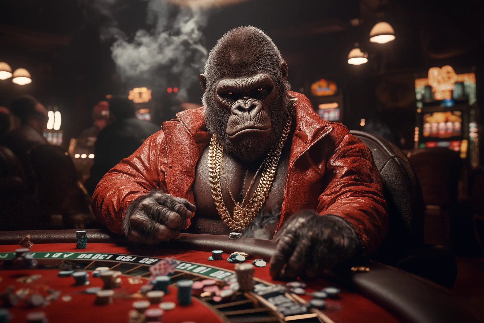 Der Casino - King – Macht, Risiko und kompromisslose Dominanz | Premium Wandbild - Dein Wandbild