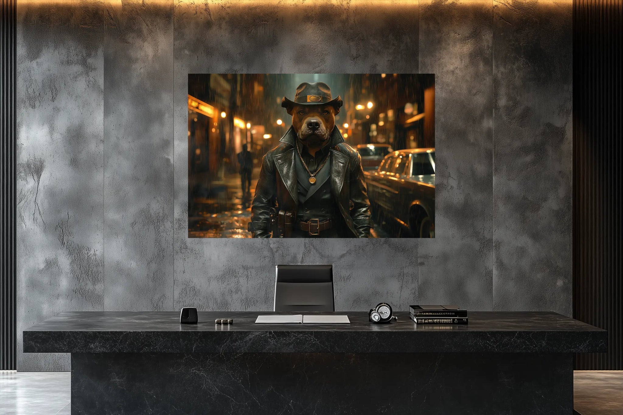 Der Flüsterer der Nacht | Premium Wandbild - Dein Wandbild