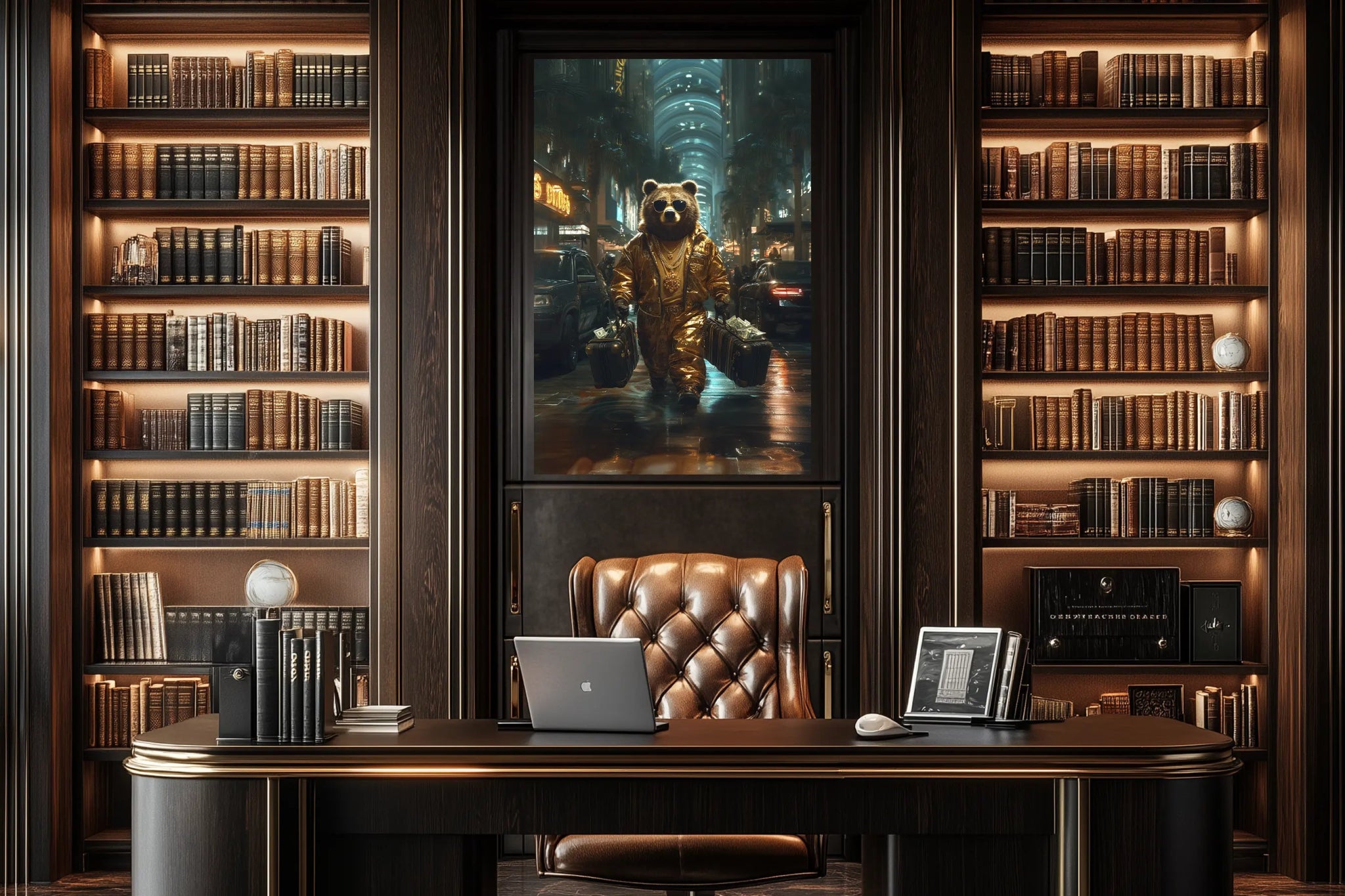 Der Goldene Abgang | Premium Wandbild - Dein Wandbild