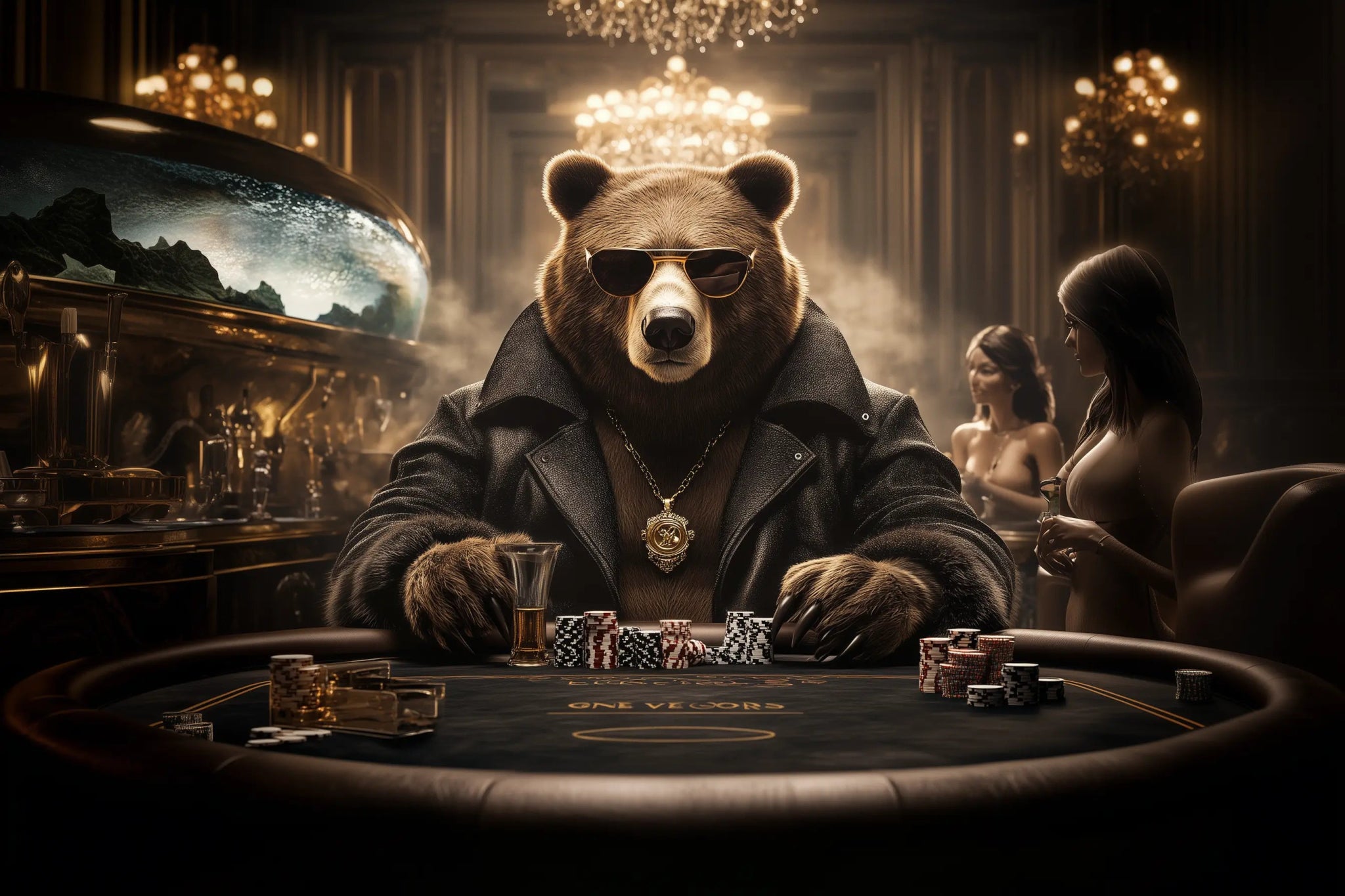 Der Grandmaster der Pokertische | Premium Wandbild - Dein Wandbild