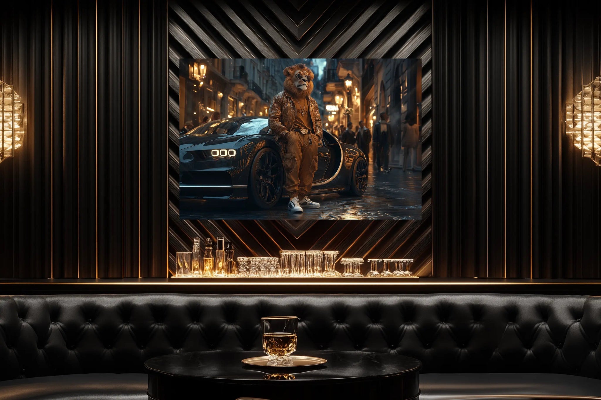 Der Imperator der Nacht – Stil, Dominanz und unantastbarer Reichtum – Premium Wandbild - Dein Wandbild