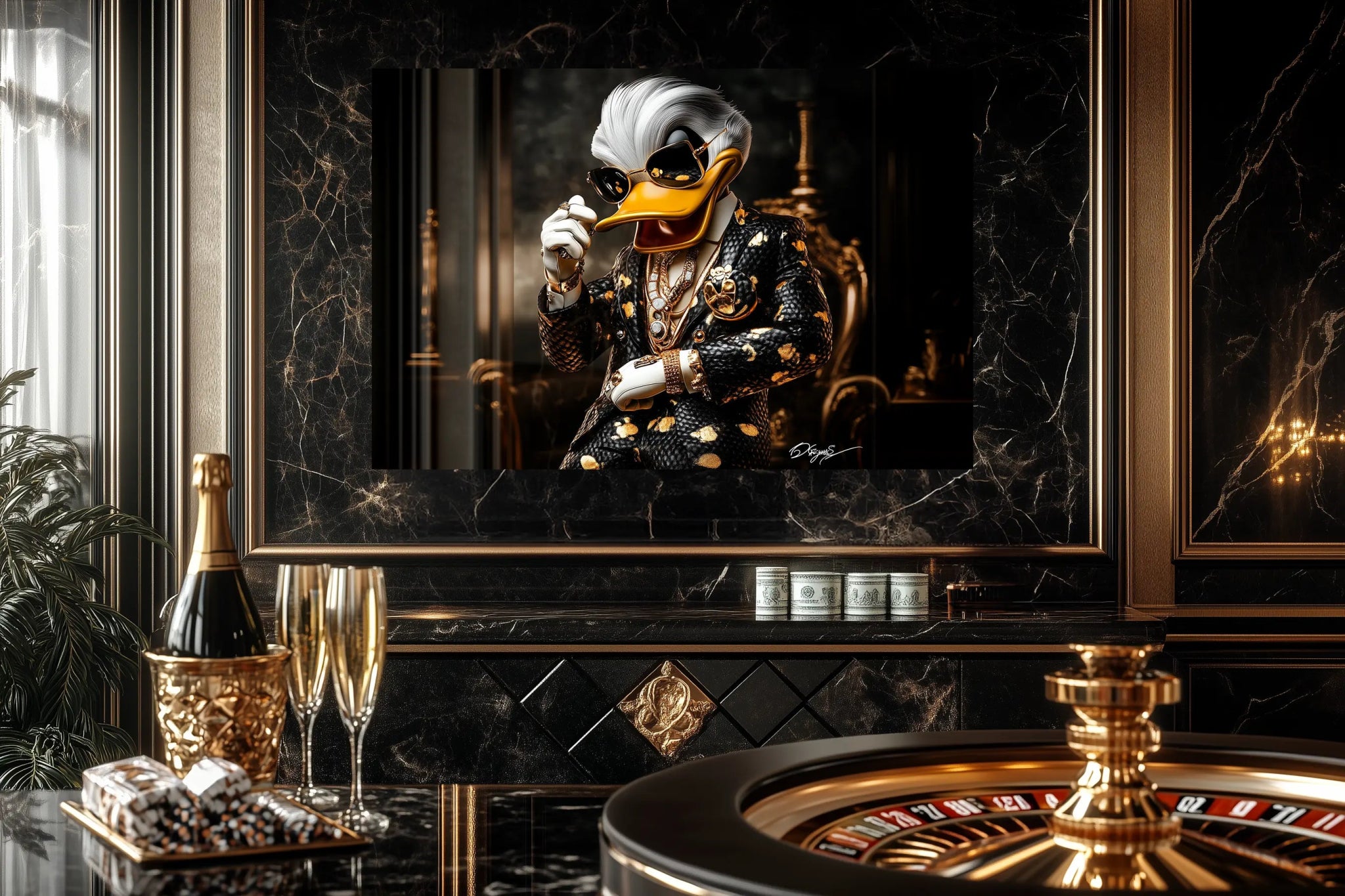 Der König der Eleganz | Premium Wandbild - Dein Wandbild
