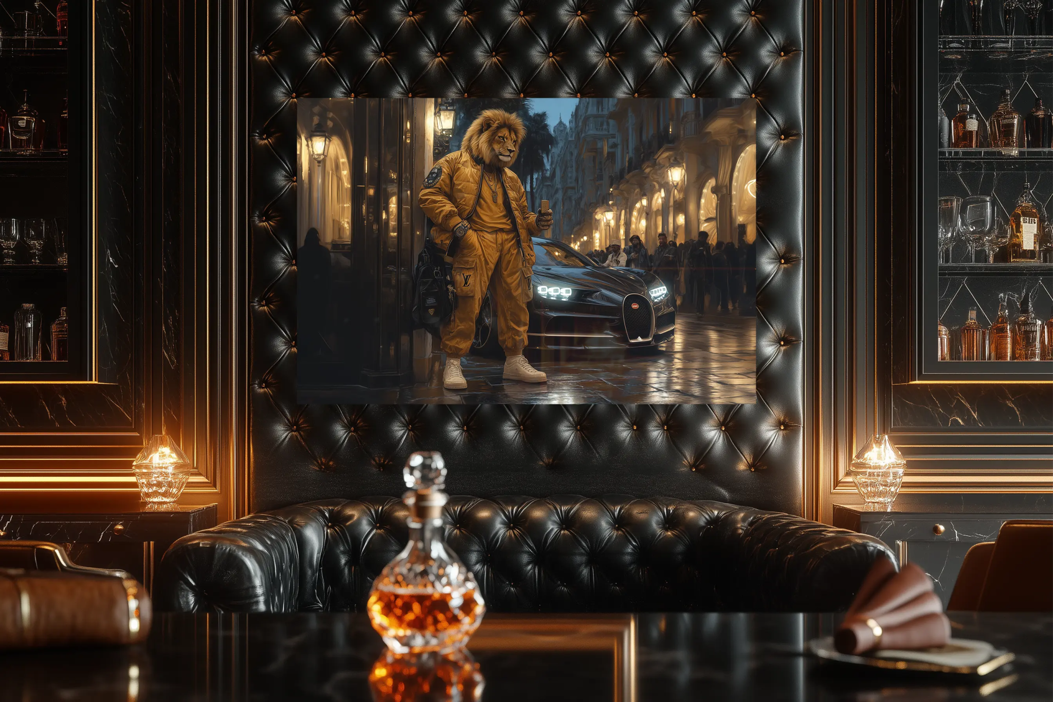 Der König der Metropole – Stil, Macht und unantastbarer Luxus – Premium Wandbild - Dein Wandbild