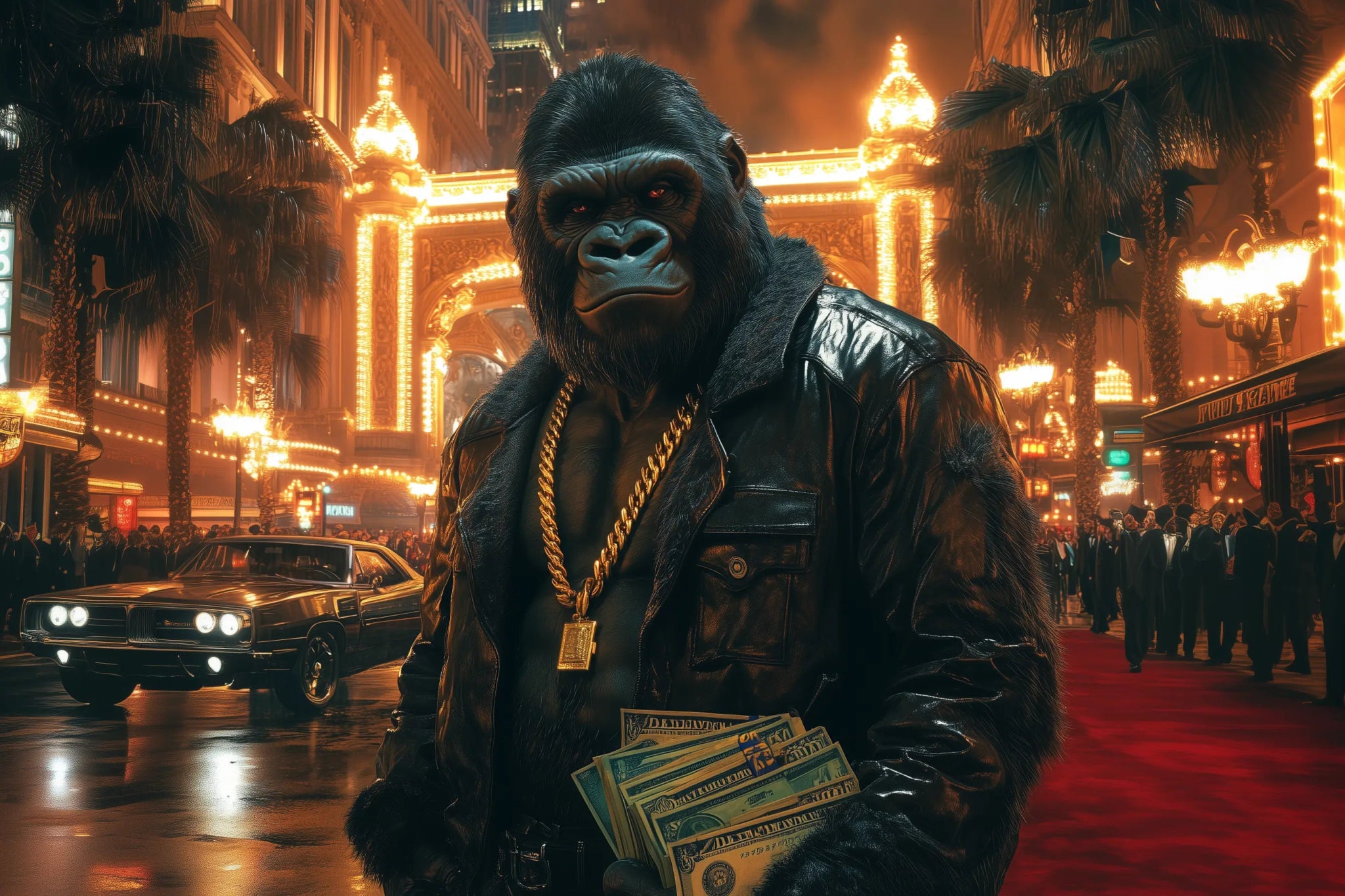 Der König der Nacht – Unaufhaltsam & Unantastbar | Premium Wandbild - Dein Wandbild