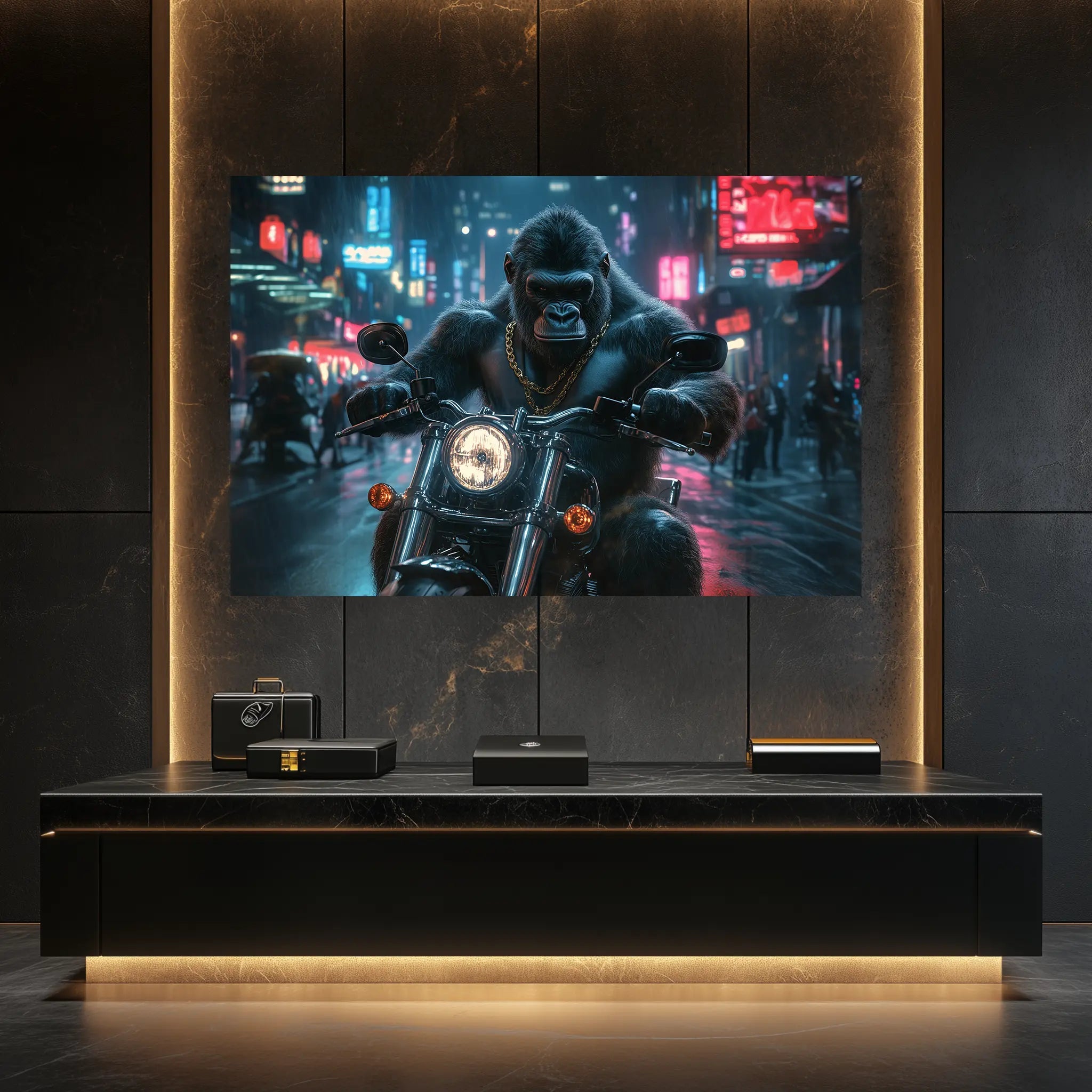 Der König der Straße – Pure Dominanz auf zwei Rädern | Premium Wandbild - Dein Wandbild