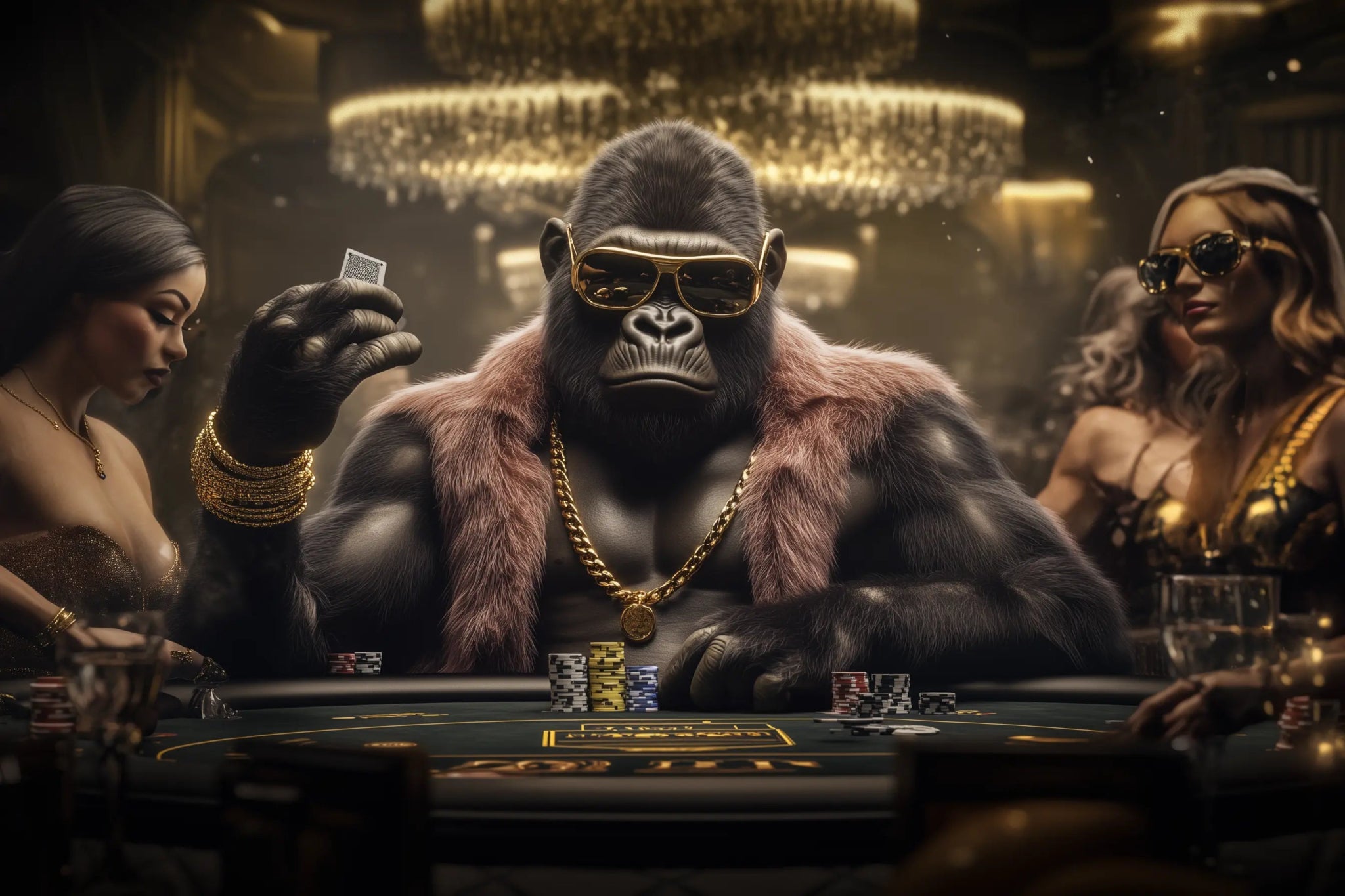 Der König des Casinos – Macht, Bluff und unantastbarer Reichtum | Premium Wandbild - Dein Wandbild