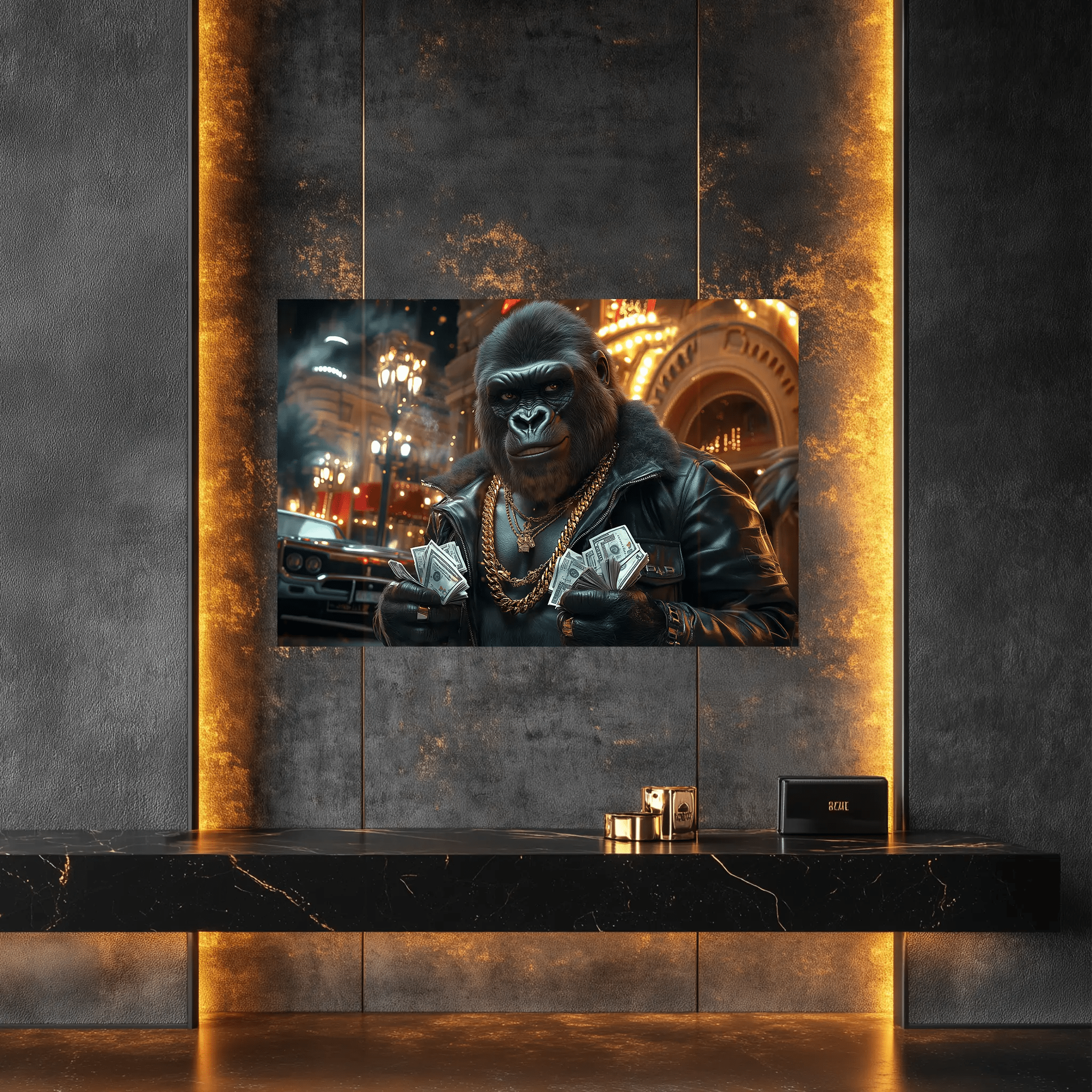 Der König des Reichtums – Erfolg, Charisma und unbegrenzte Möglichkeiten | Premium Wandbild - Dein Wandbild