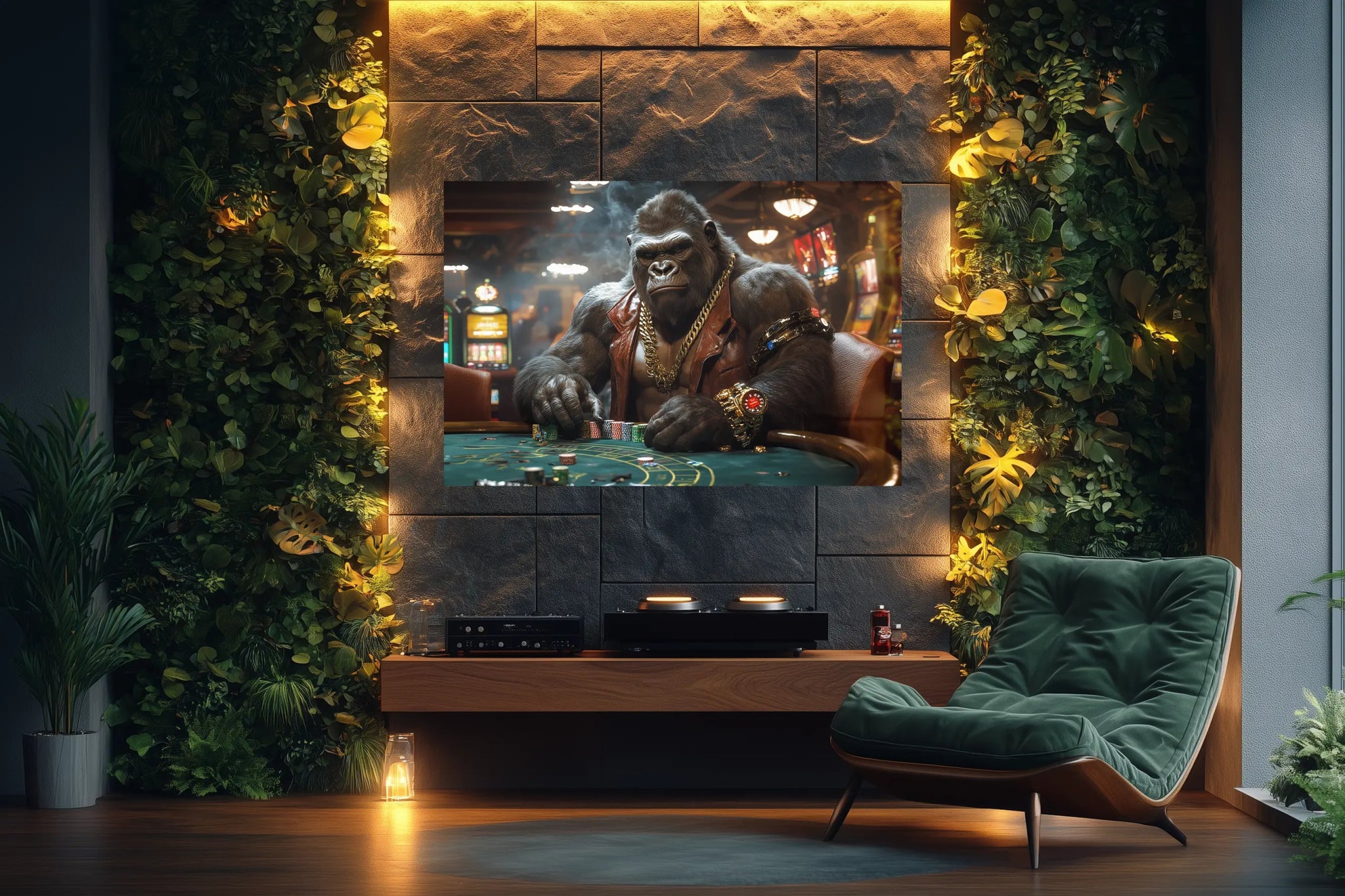 Der König des Spiels – Macht, Risiko und unerschütterlicher Stil | Premium Wandbild - Dein Wandbild