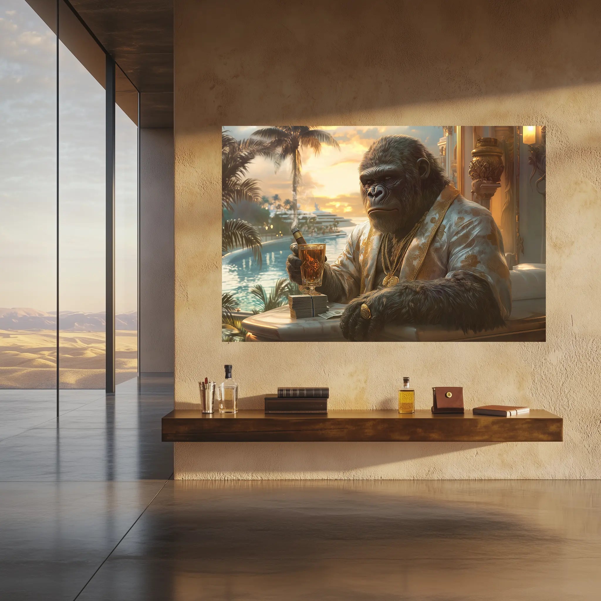 Der König in der goldenen Dämmerung | Premium Wandbild - Dein Wandbild