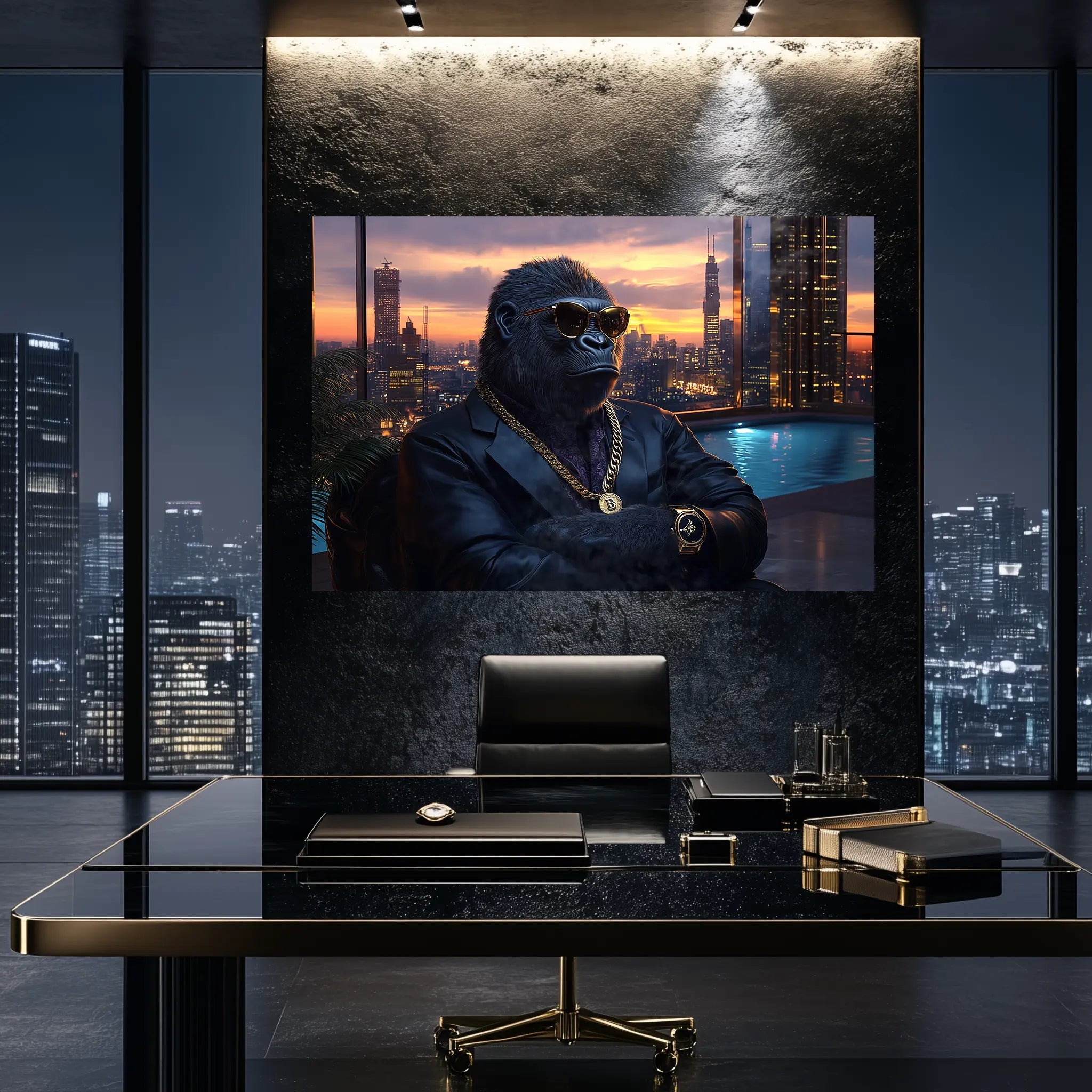 Der Krypto - Magnat | Premium Wandbild - Dein Wandbild