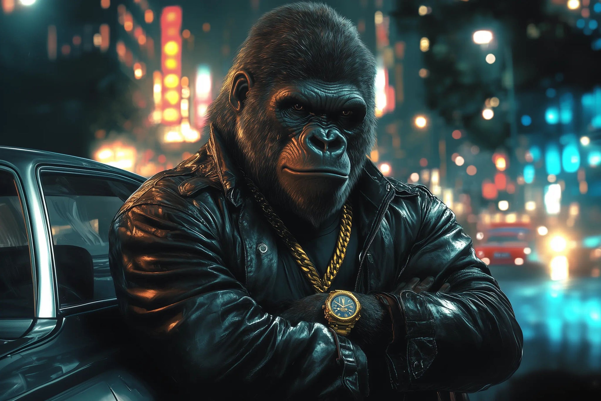 Der Pate der Straßen – Macht, Respekt und unantastbarer Stil | Premium Wandbild - Dein Wandbild