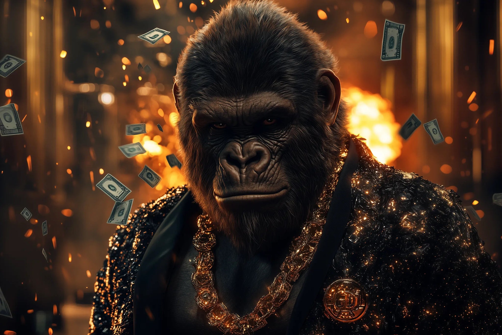 Der Pate der Unterwelt – Wenn Macht entfesselt wird | Premium Wandbild - Dein Wandbild