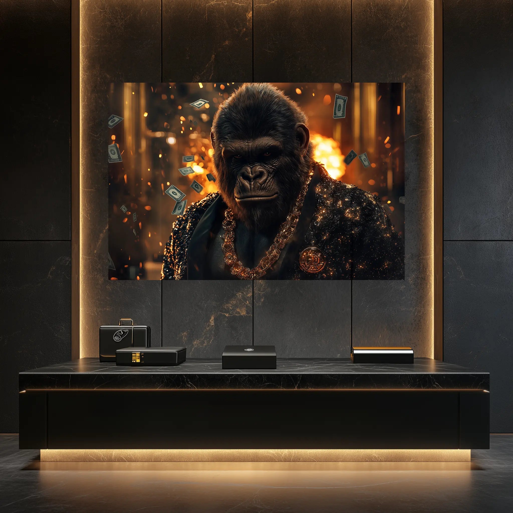 Der Pate der Unterwelt – Wenn Macht entfesselt wird | Premium Wandbild - Dein Wandbild