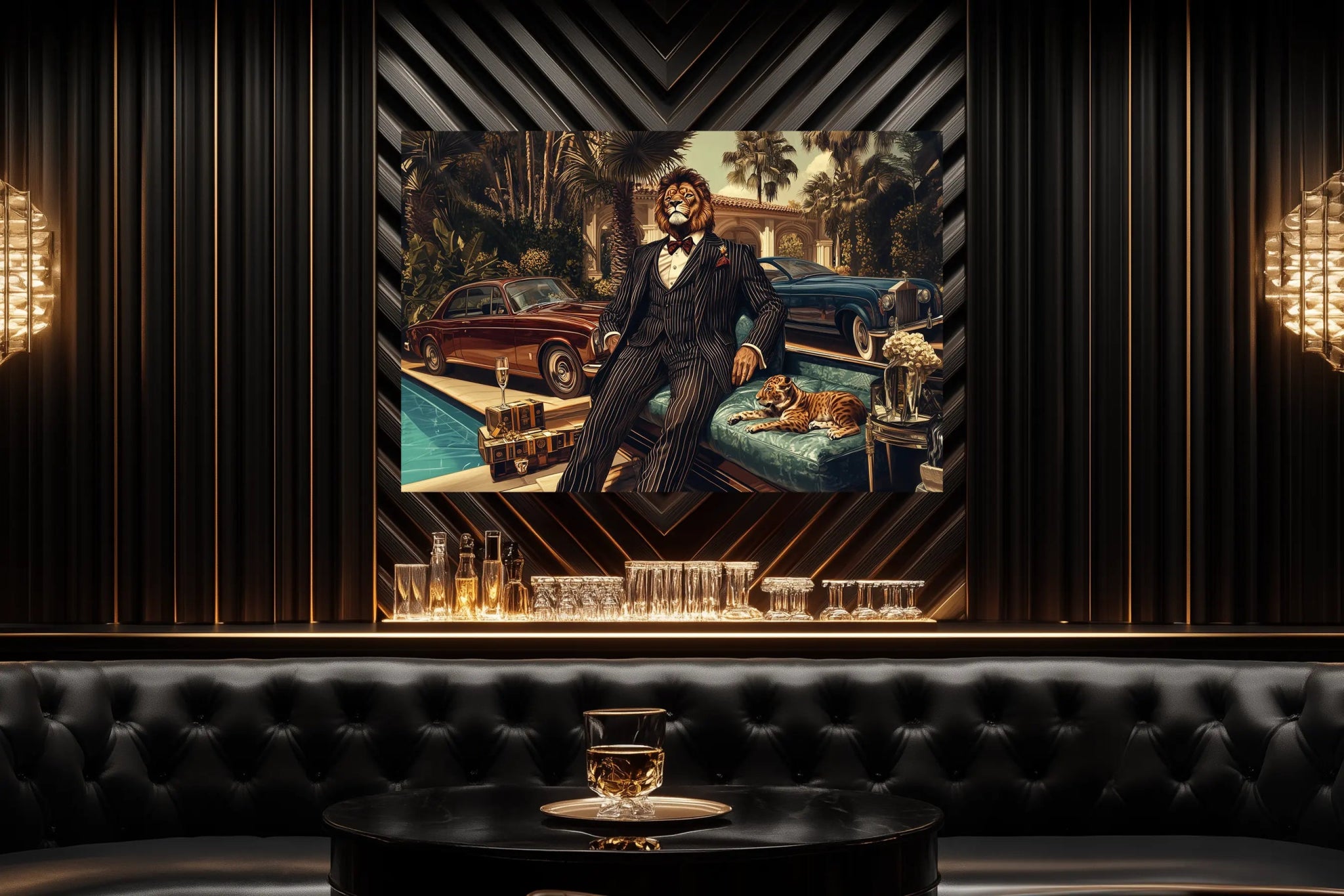 Der Pate der Wildnis – Eleganz, Macht und unantastbarer Luxus | Premium Wandbild - Dein Wandbild