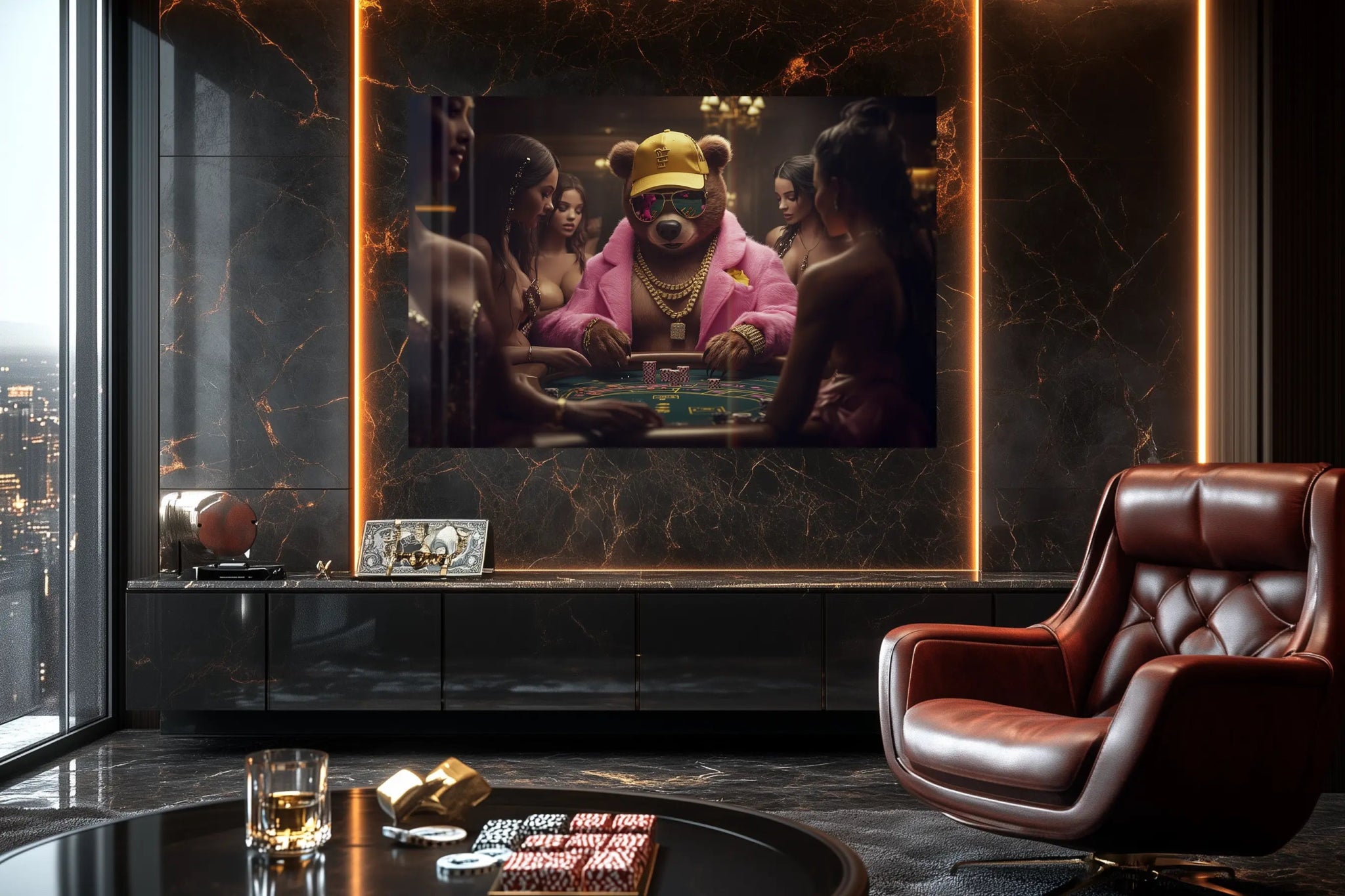 Der Royale Pokerkönig | Premium Wandbild - Dein Wandbild