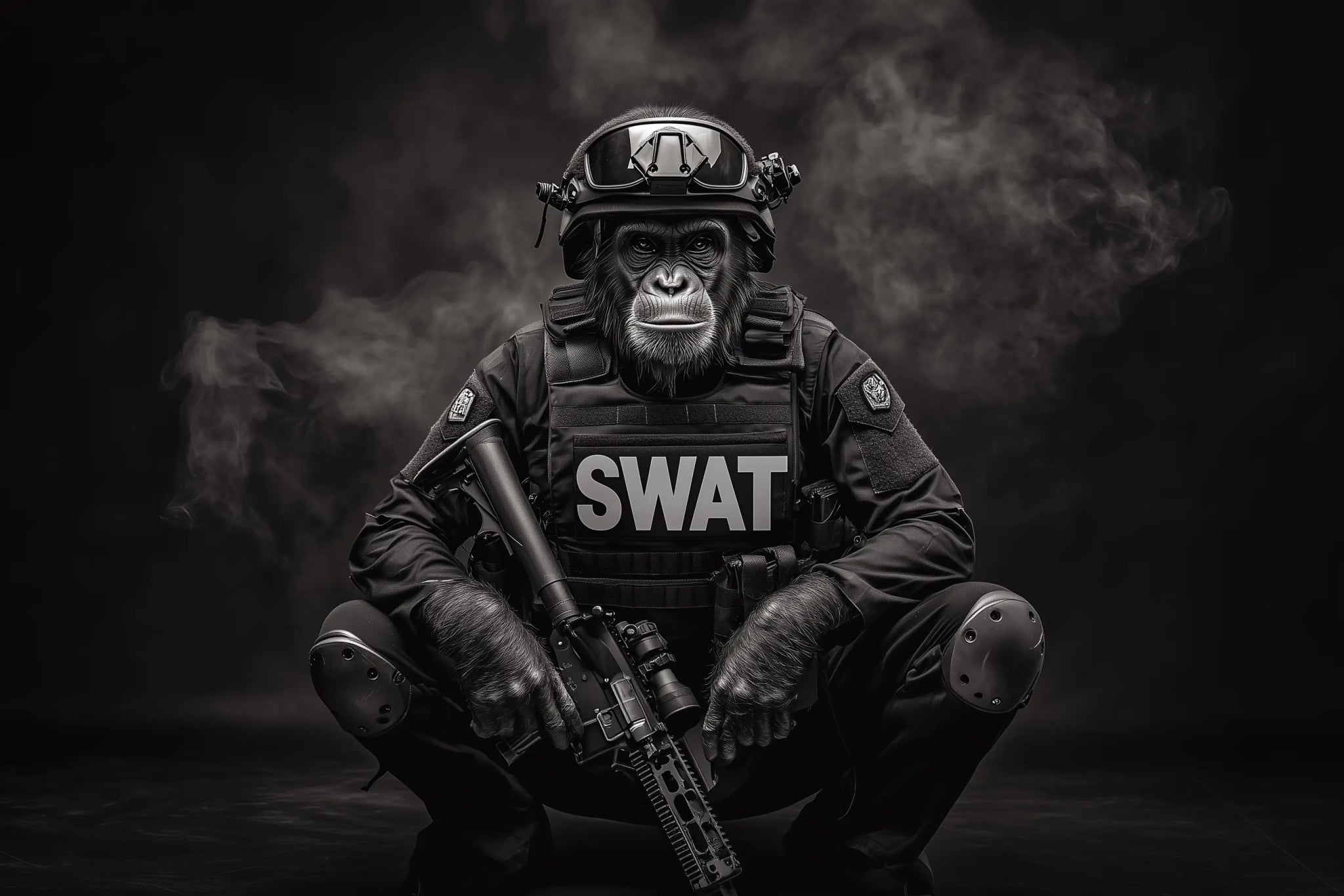 Der SWAT - Officer der G Apes | Premium Wandbild - Dein Wandbild