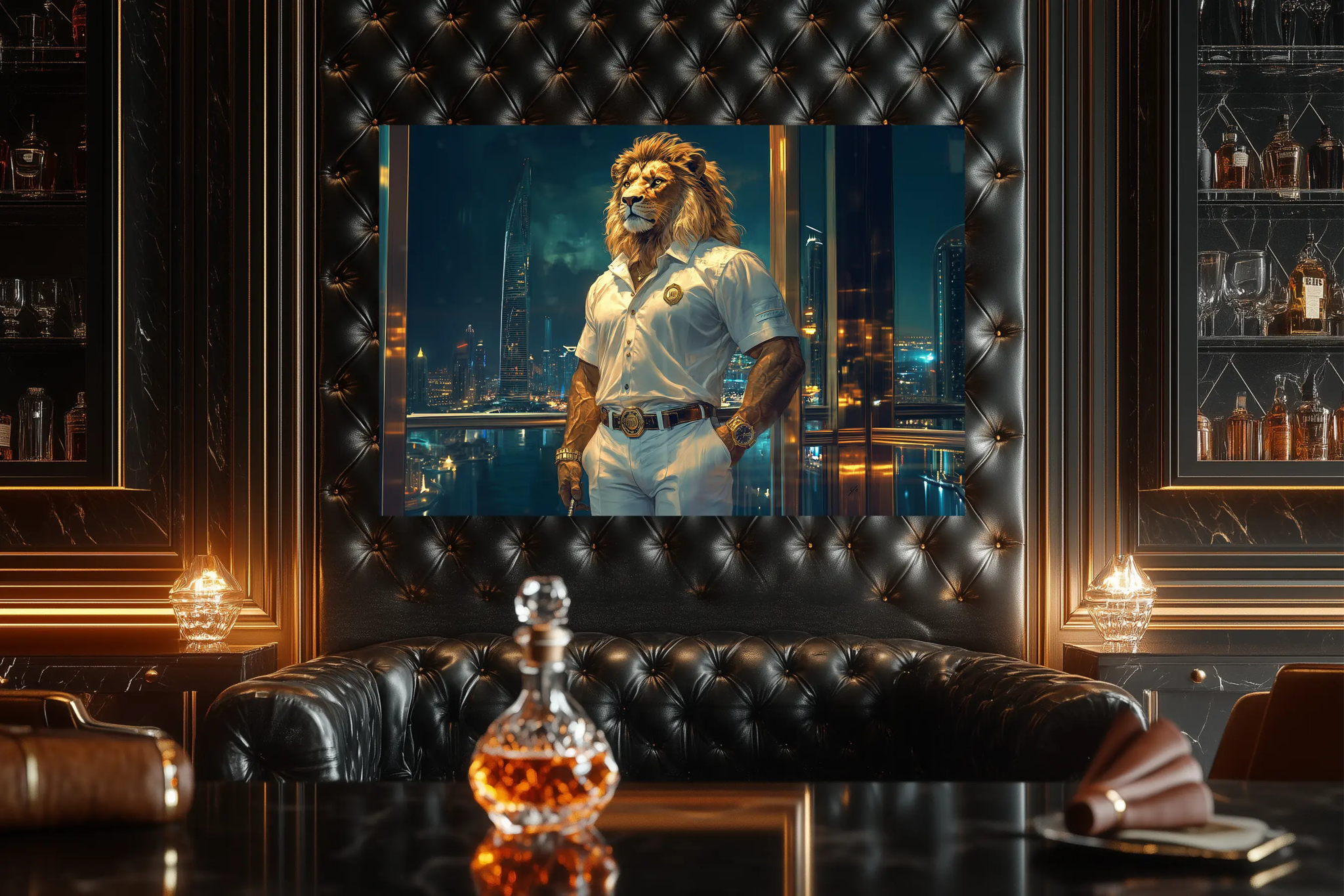 Der Titan der Skyline – Macht, Eleganz und unvergleichlicher Status – Premium Wandbild - Dein Wandbild