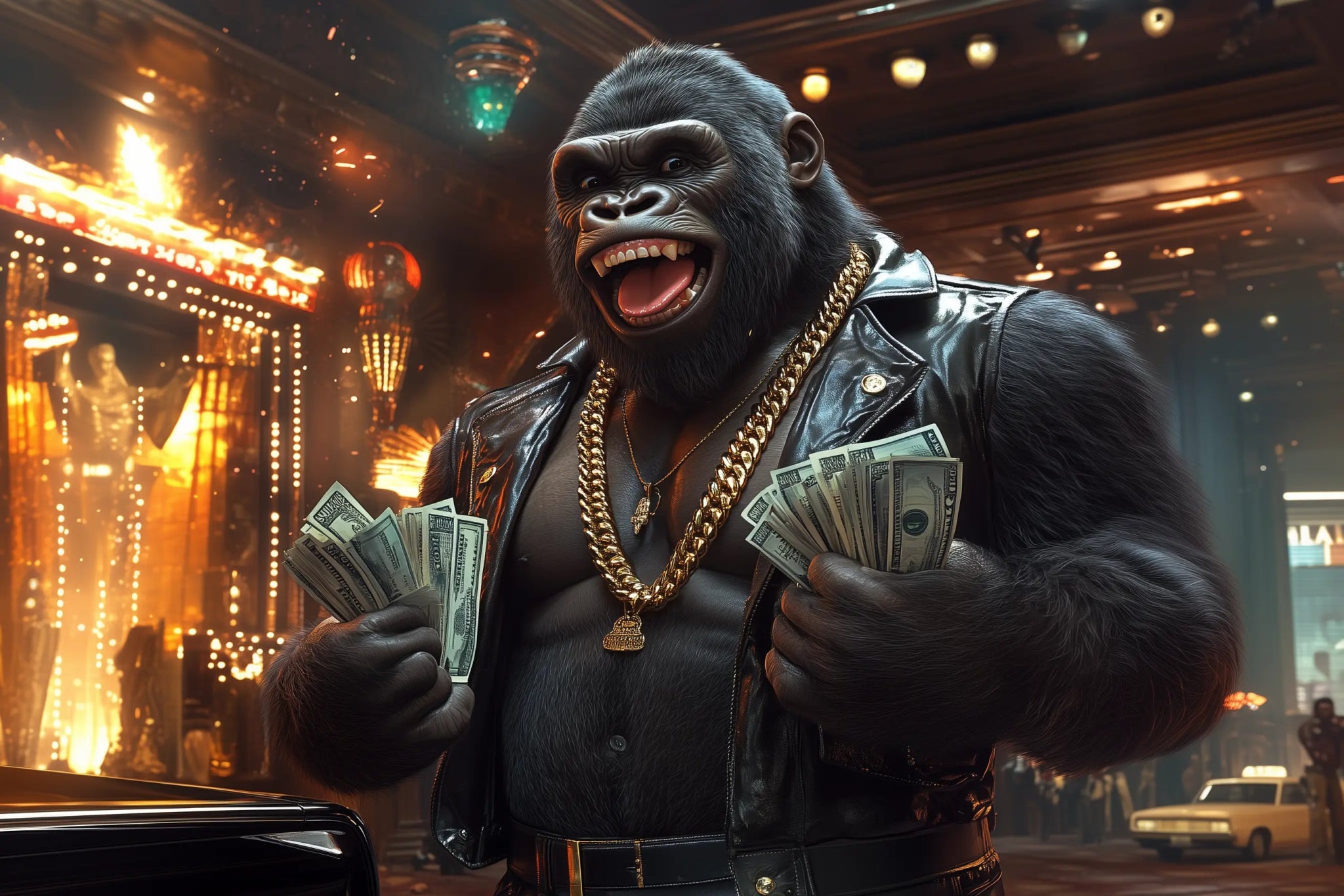 Der unangefochtene King – Geld, Macht und pure Dominanz | Premium Wandbild - Dein Wandbild