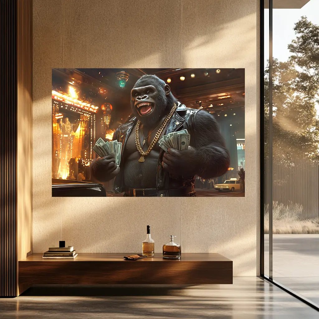 Der unangefochtene King – Geld, Macht und pure Dominanz | Premium Wandbild - Dein Wandbild