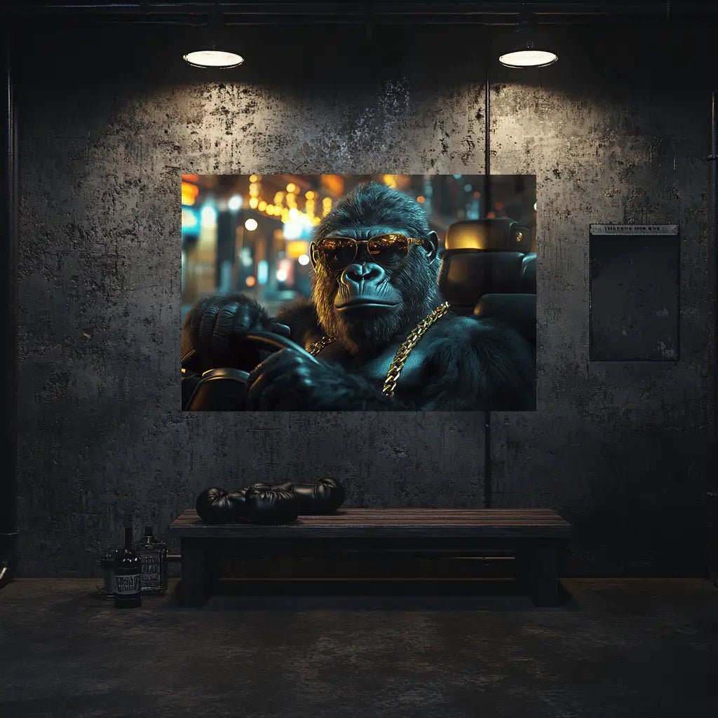 Der unantastbare Fahrer – Die Straße gehört ihm | Premium Wandbild - Dein Wandbild