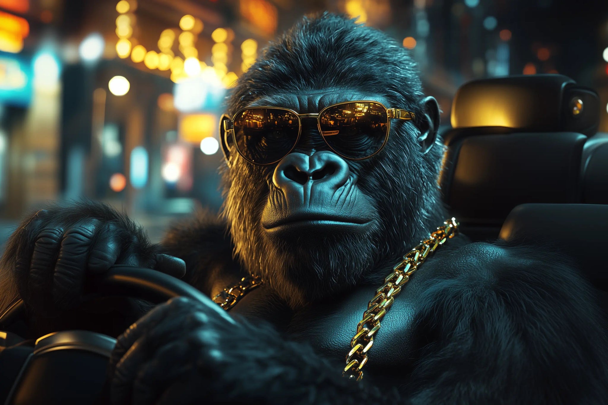 Der unantastbare Fahrer – Die Straße gehört ihm | Premium Wandbild - Dein Wandbild