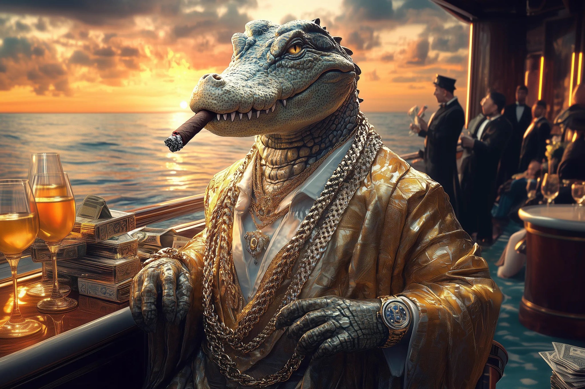 Der unantastbare Herrscher der Meere | Premium Wandbild - Dein Wandbild