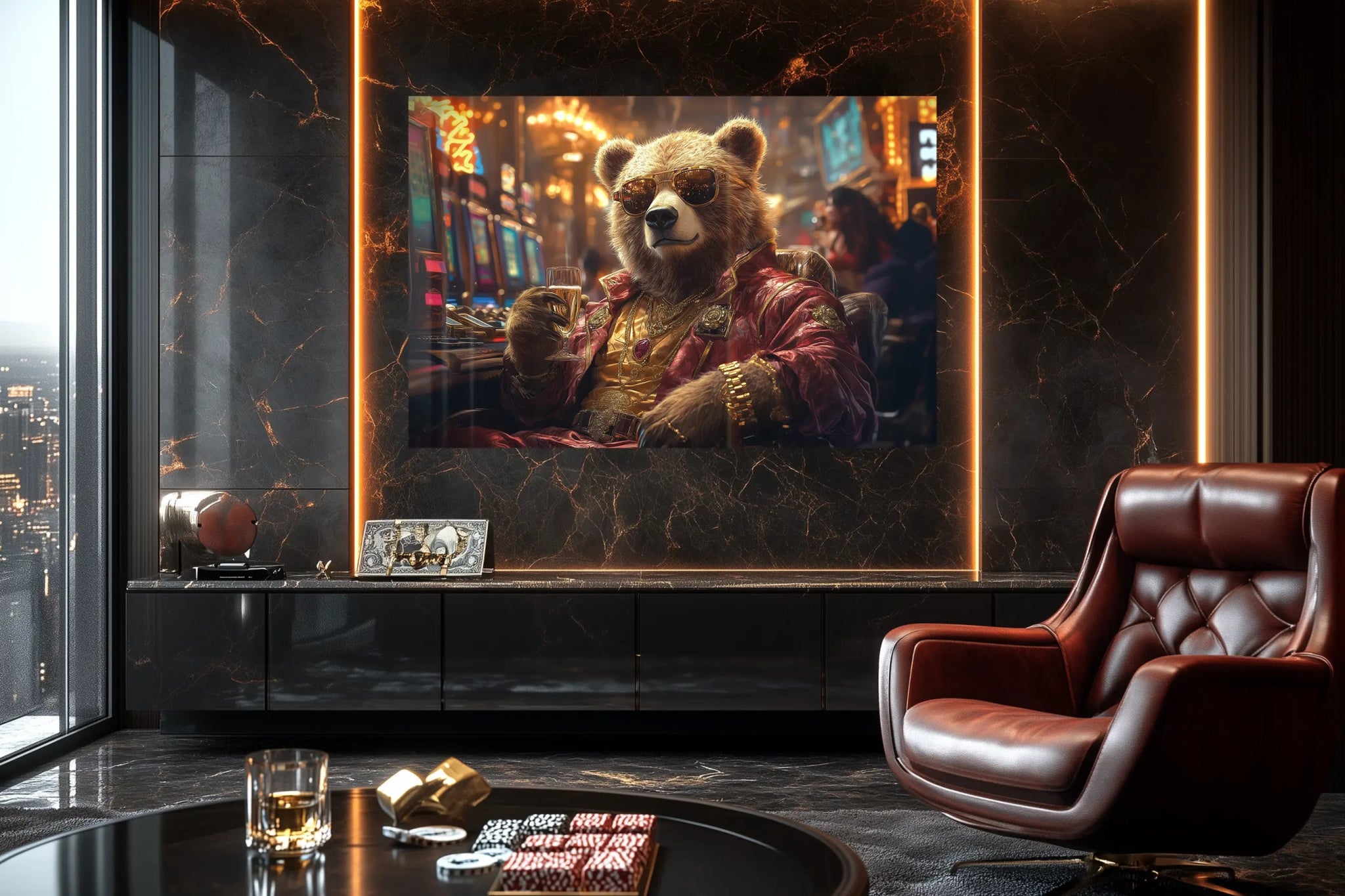 Der unantastbare High - Roller | Premium Wandbild - Dein Wandbild