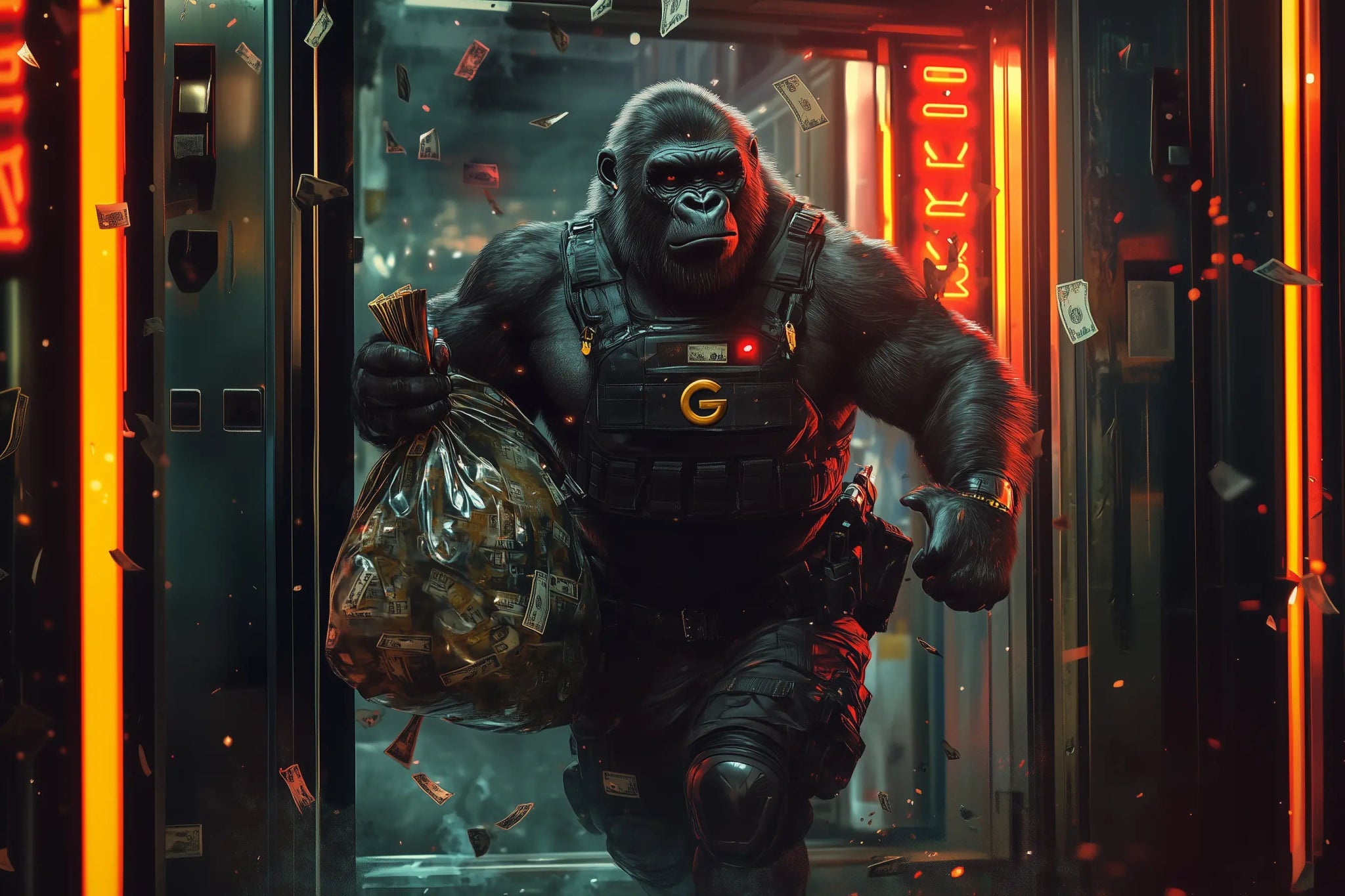 Der Unaufhaltsame Räuber | Premium Wandbild - Dein Wandbild