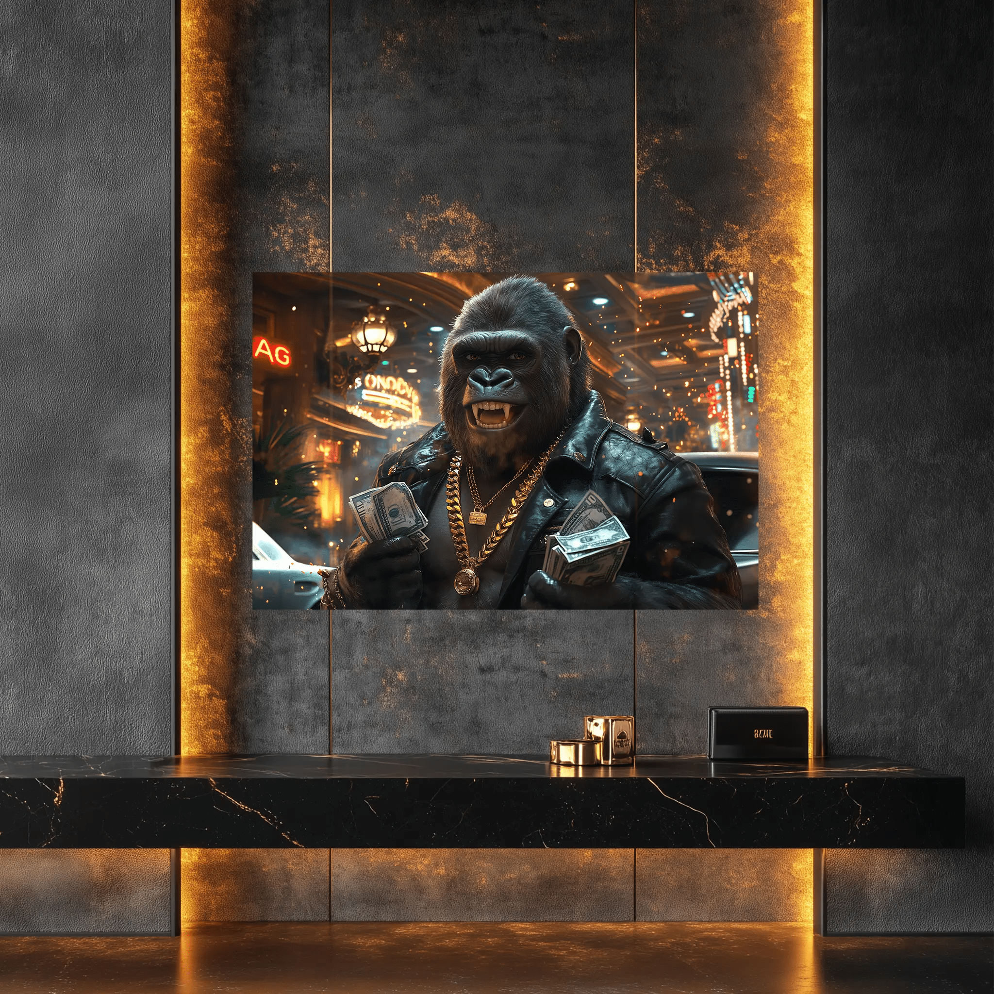 Der unaufhaltsame Titan – Reichtum, Macht und purer Erfolg | Premium Wandbild - Dein Wandbild