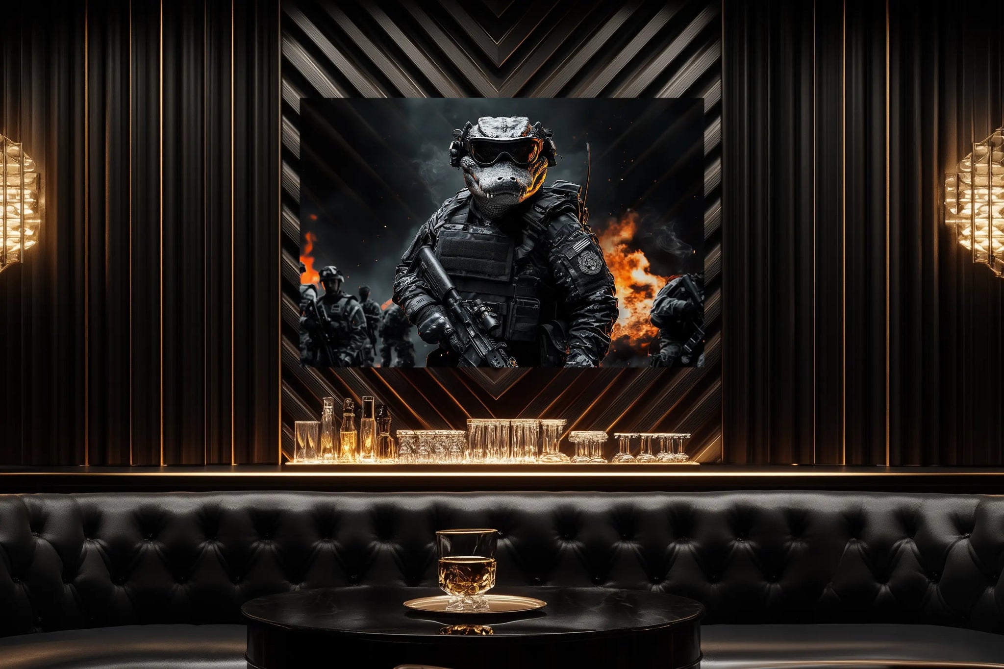 Der unerschütterliche Krieger | Premium Wandbild - Dein Wandbild