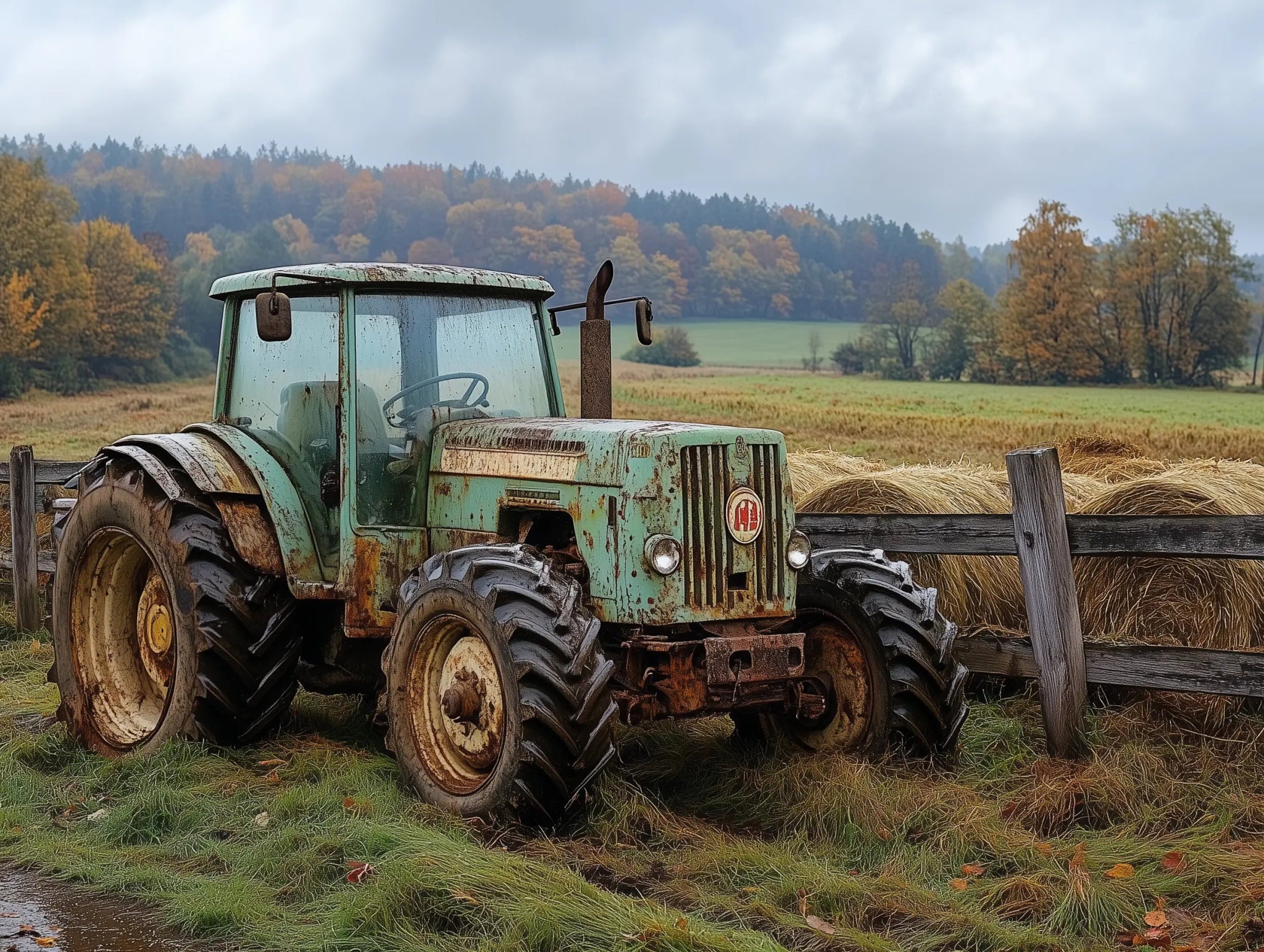 Deutz D - Serie – Der Rost erzählt Geschichte - Dein Wandbild