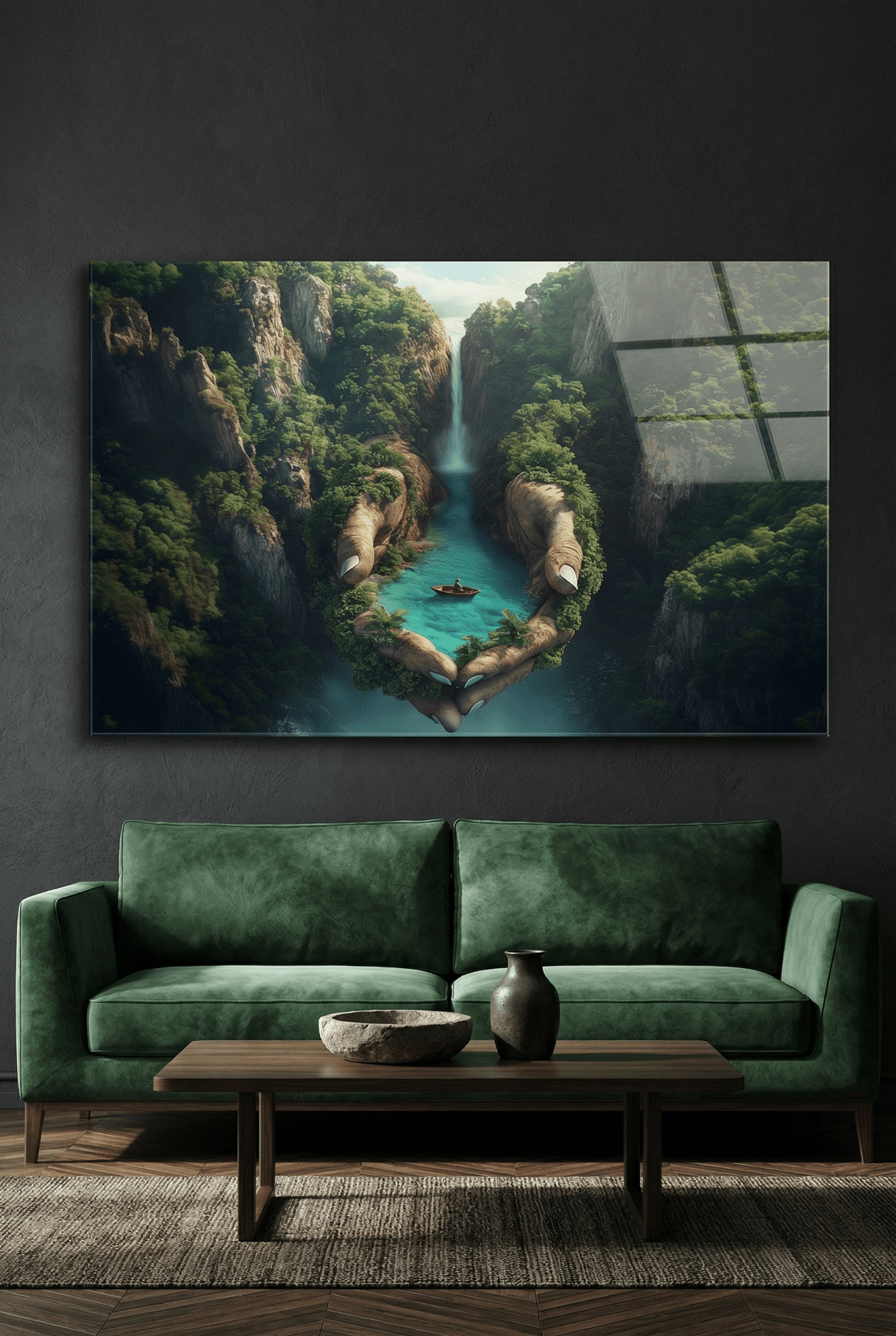 Die Hände der Natur – Kunstdruck als göttliches Naturbild | Dein Wandbild - Dein Wandbild