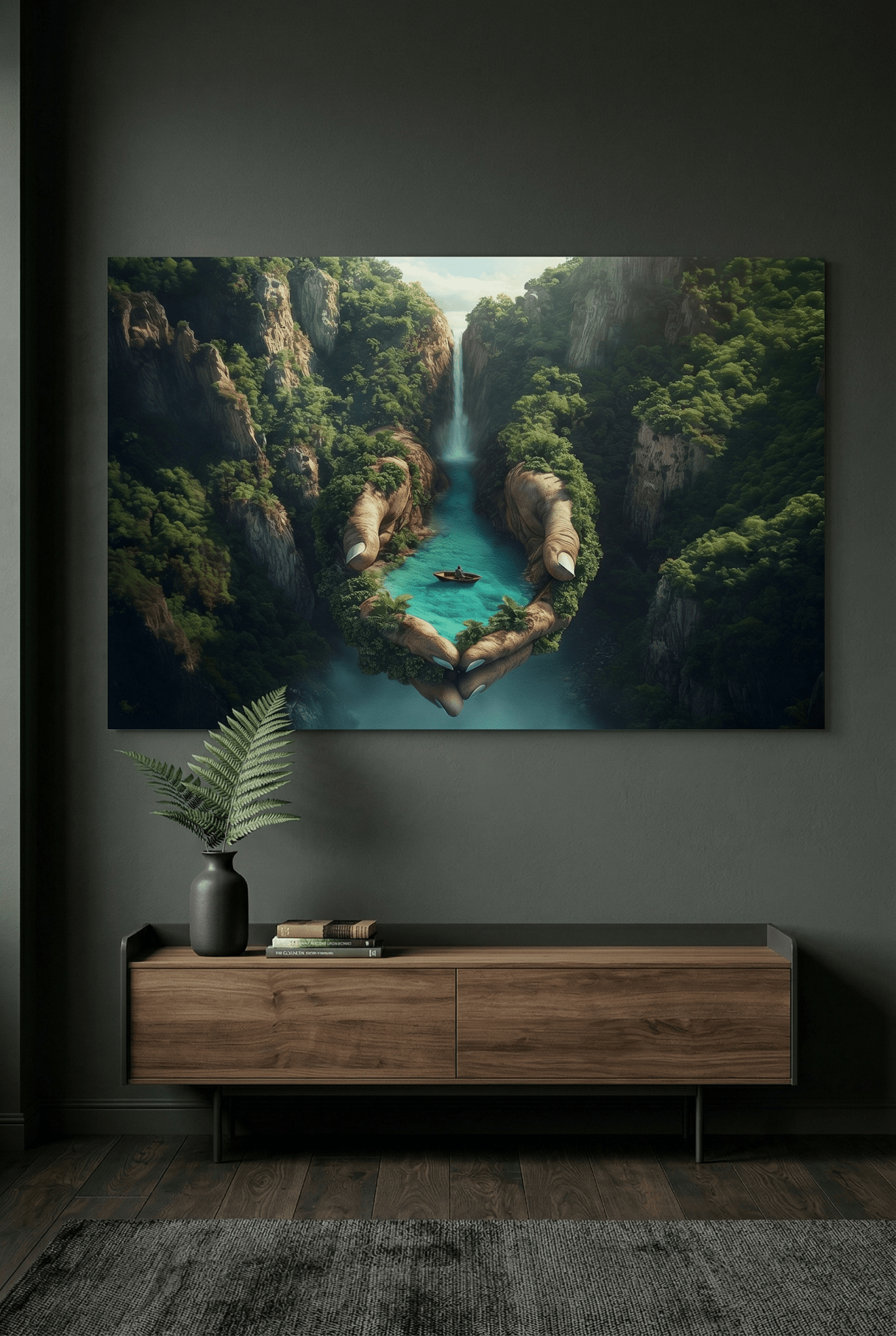 Die Hände der Natur – Kunstdruck als göttliches Naturbild | Dein Wandbild - Dein Wandbild