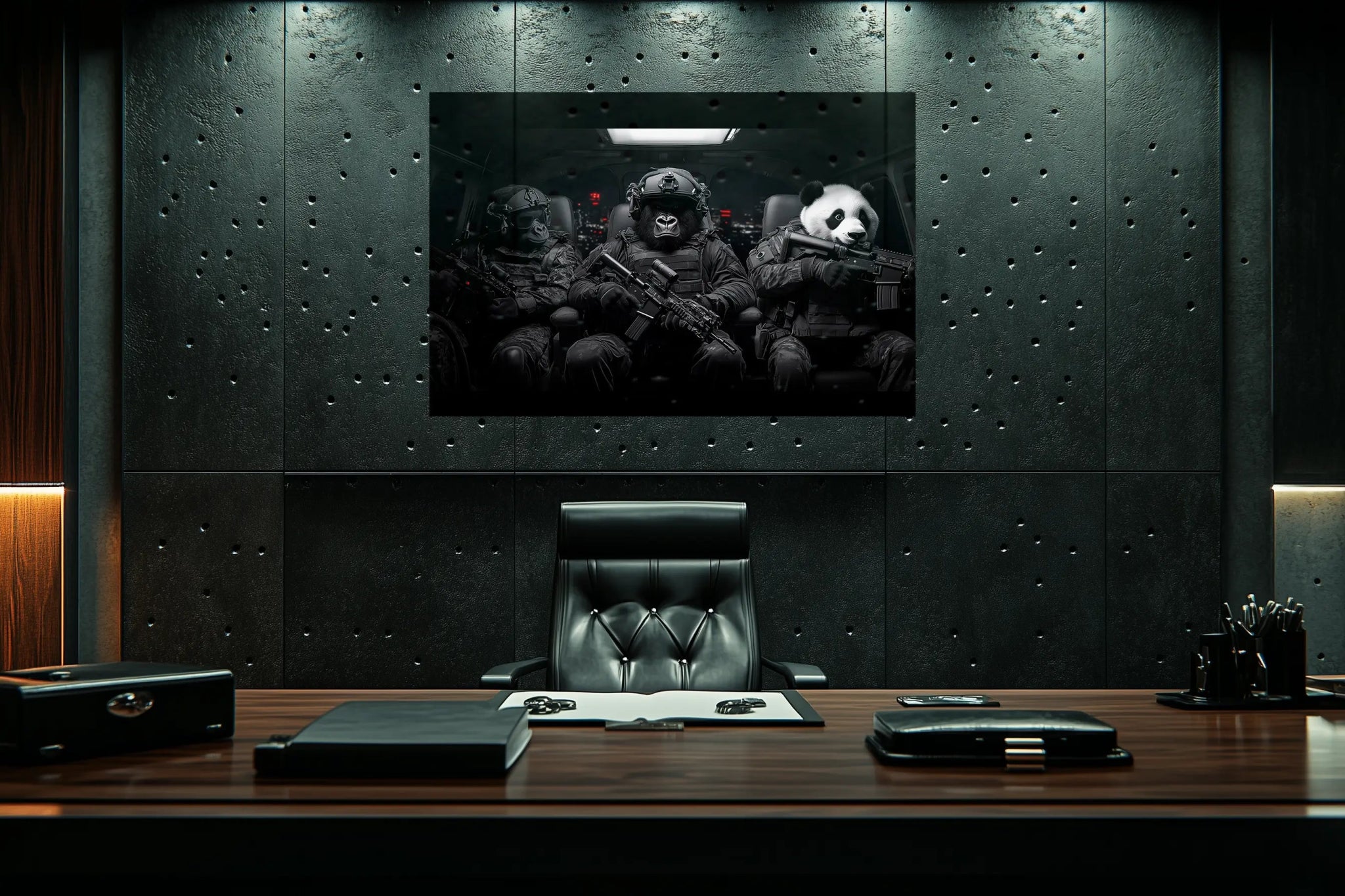 Die Nachtmission der G Apes | Premium Wandbild - Dein Wandbild