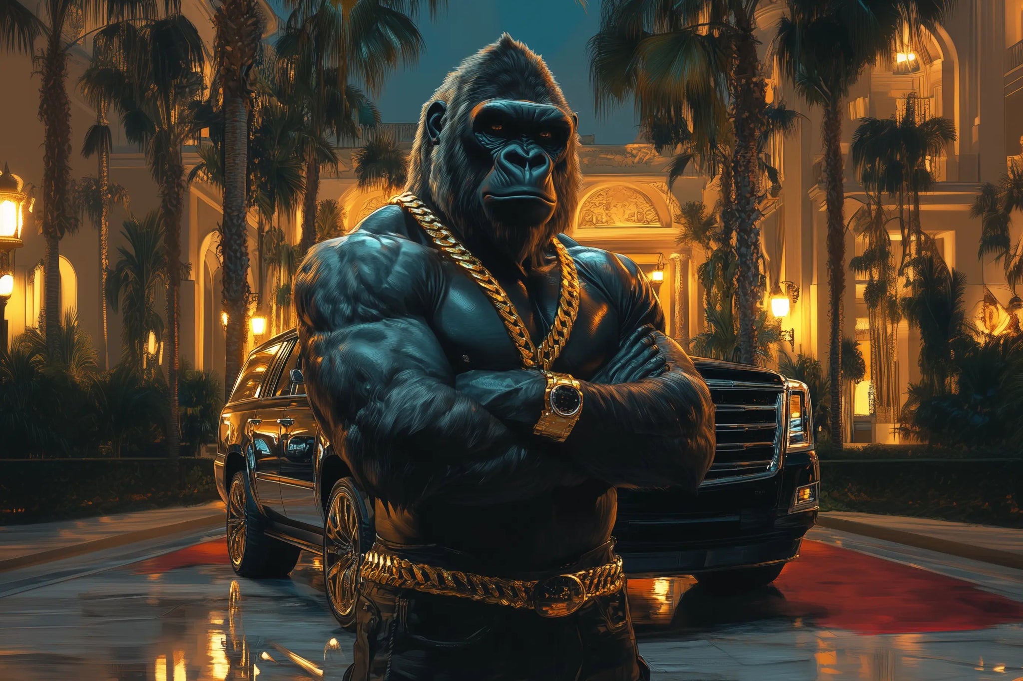 Die Verkörperung der Macht – Unantastbar | Premium Wandbild - Dein Wandbild