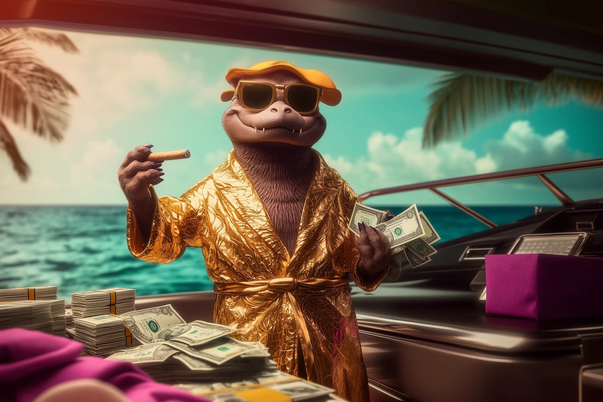 Easy Money: Das Leben eines Luxus - Bosses| Premium Wandbild - Dein Wandbild