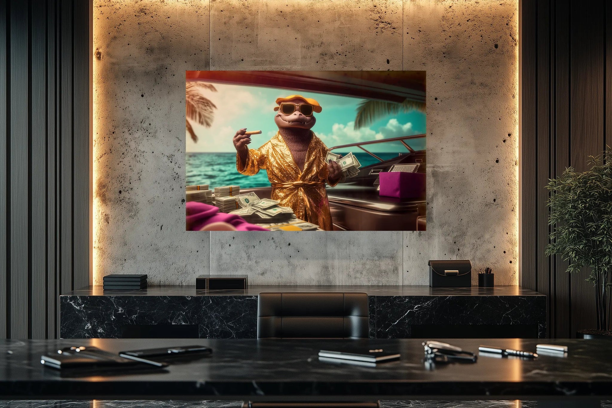 Easy Money: Das Leben eines Luxus - Bosses| Premium Wandbild - Dein Wandbild