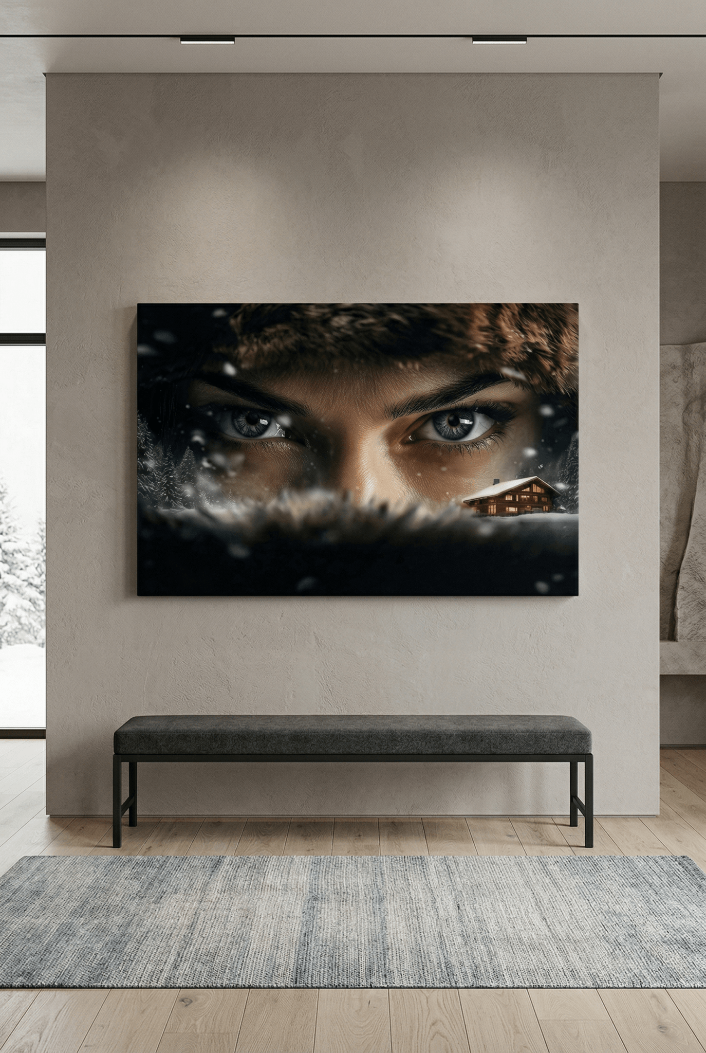 Eisige Eleganz – Der Blick des Winters als edler Kunstdruck | Dein Wandbild - Dein Wandbild