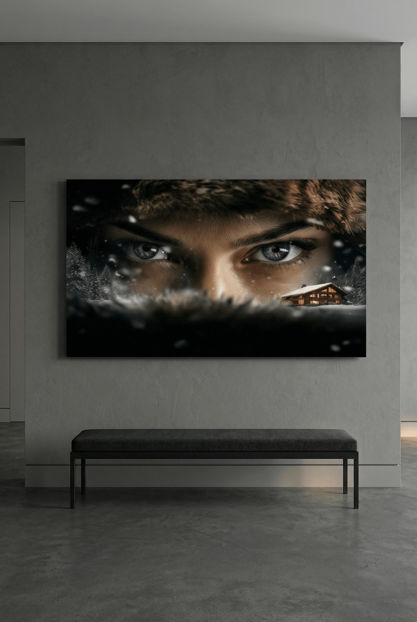 Eisige Eleganz – Der Blick des Winters als edler Kunstdruck | Dein Wandbild - Dein Wandbild